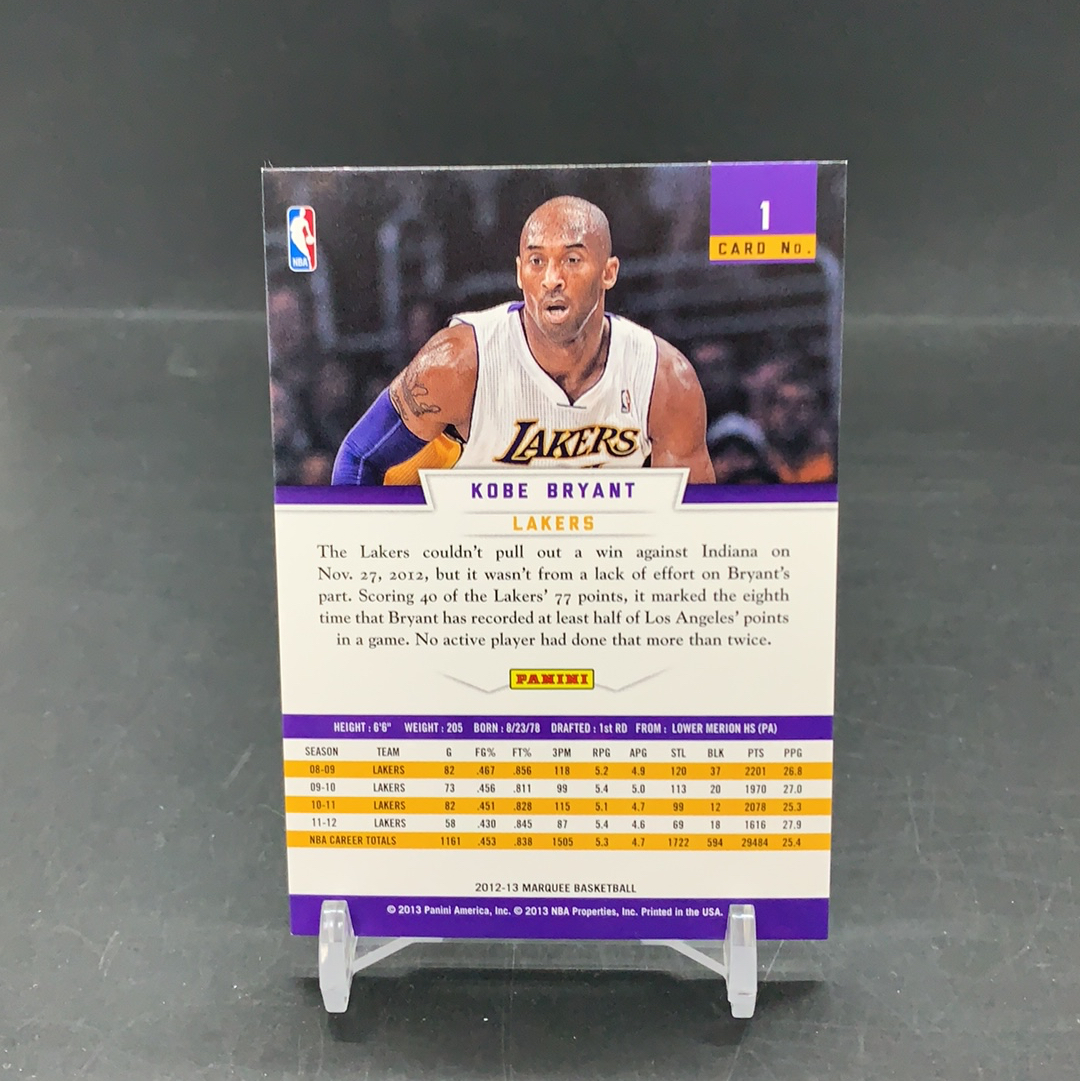 【DC拍卖】11.20. CR7 PANINI MARQUEE 马奎系列 经典折射卡 实卡美如画 kobe 名人堂传奇巨星 湖人王朝领军人物 黑曼巴 科比 布莱恩特