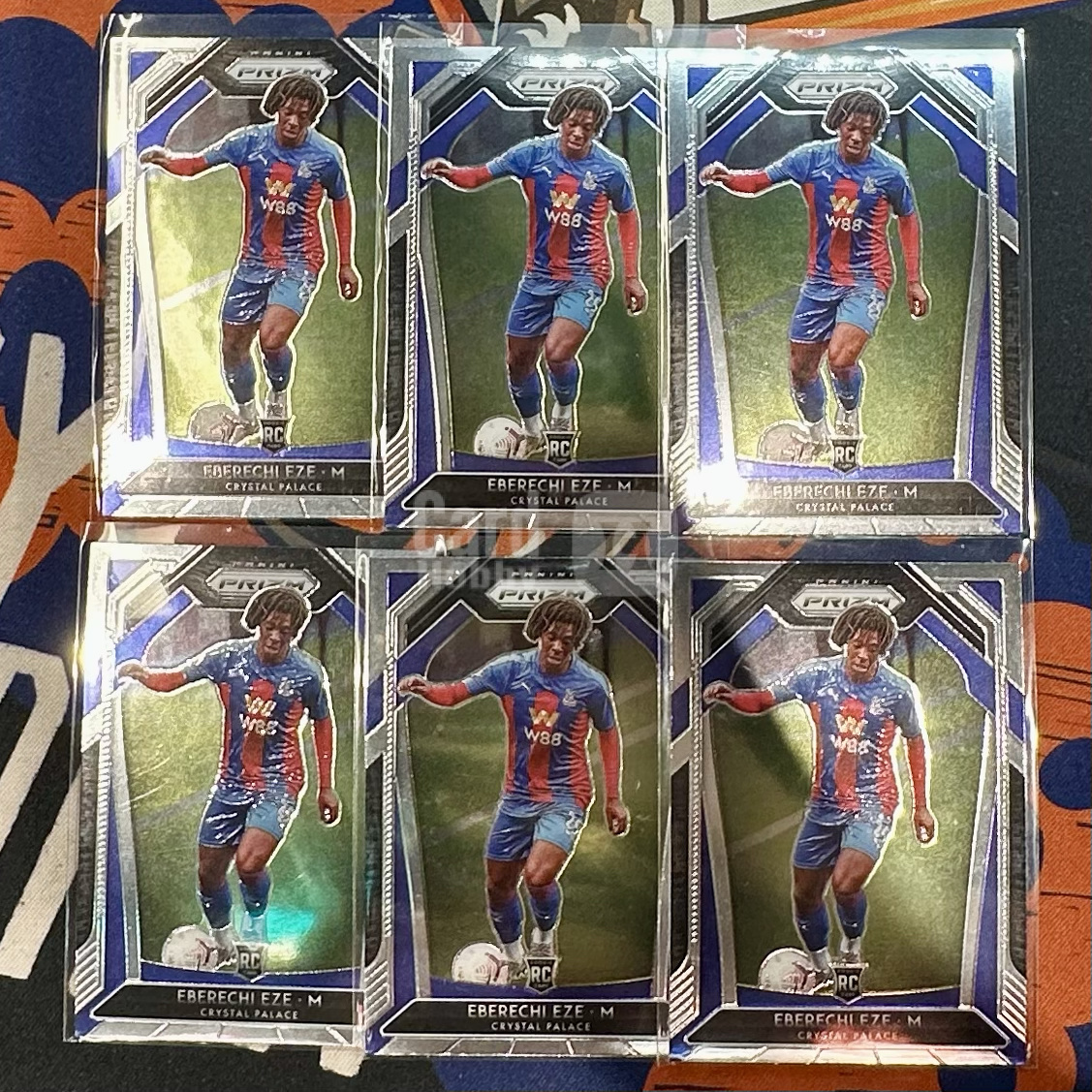 2021 Prizm PL Crystal Palace Eberechi Eze RC Base 基础卡 6张 不保卡品 埃泽 新秀 水晶宫 英超 阿森纳 英格兰 【芥末-阿玮/xp】