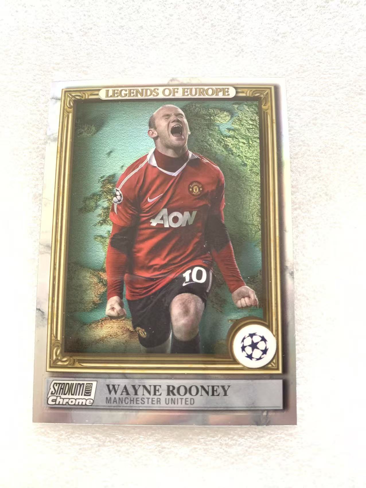 2023 Topps Stadium Club Chrome Wayne Rooney 鲁尼 曼联 传奇特卡 竞技场 银折 卡品如图 折射