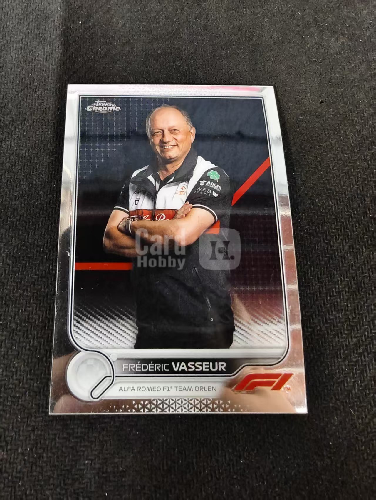 2022 Topps Chrome F1 Frederic Vasseur 法拉利车队 领队 费德里克 瓦瑟尔 划痕 边角瑕疵#107
