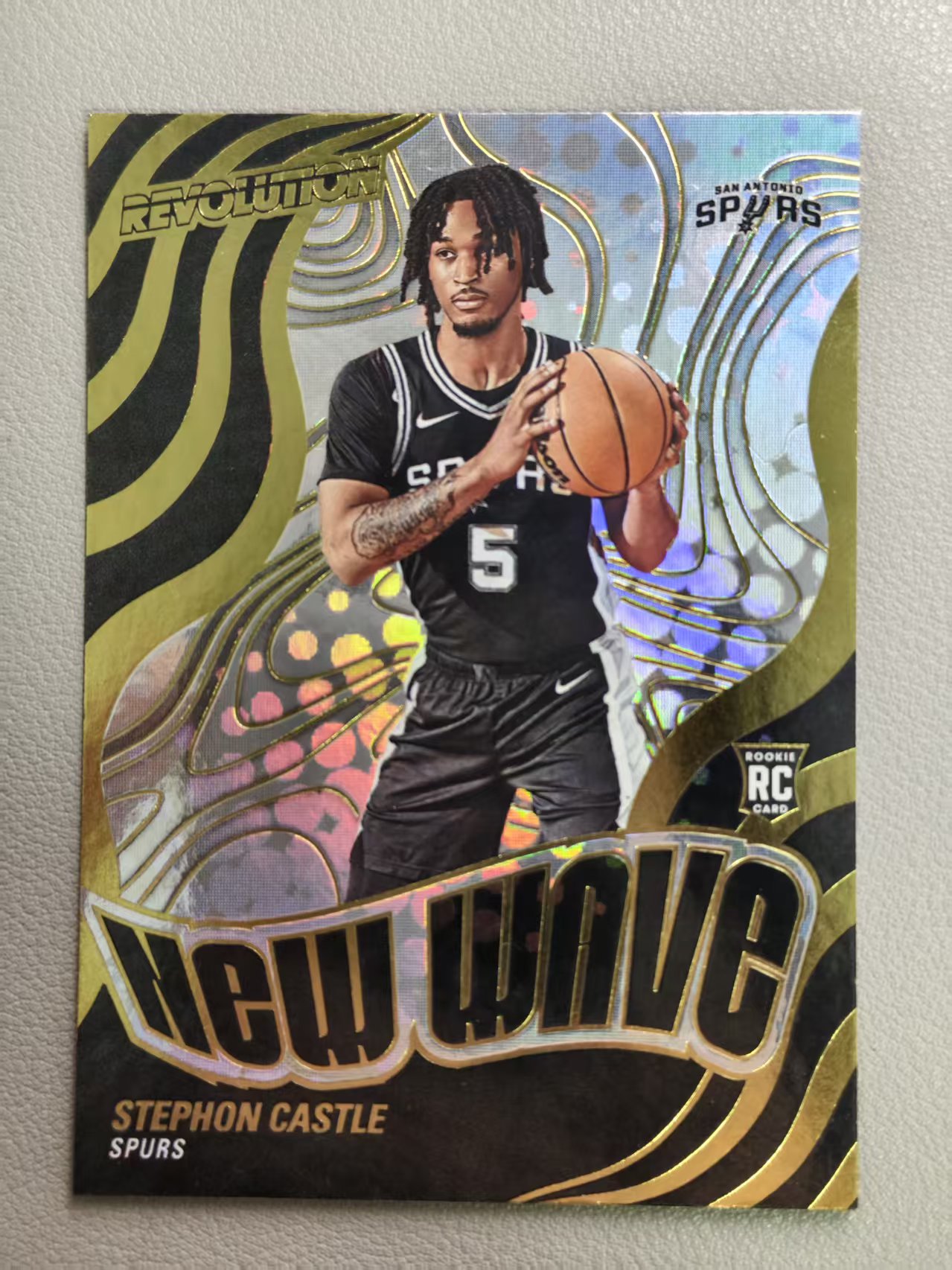 【阿泽代卖】2024-25 Panini Revolution 革命 Stephen Castle 马刺 新秀 RC 斯蒂芬 卡斯尔 最佳新秀 折射 圈圈折 特卡 选图巨帅 卡品如图 介意勿拍