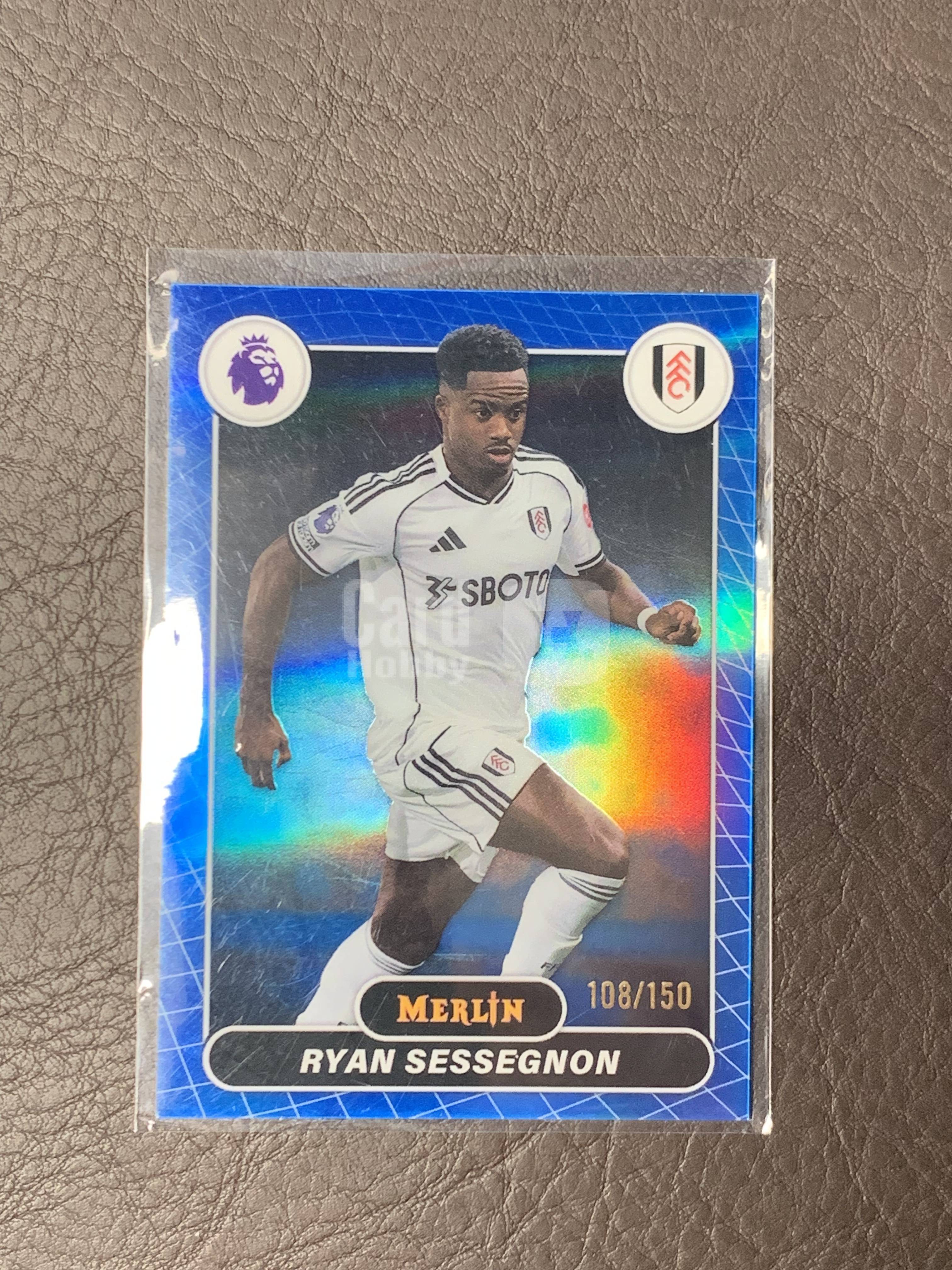 2026 Topps Merlin Ryan Sessegnon 塞塞尼翁 富勒姆 108/150编 蓝折 多图已拍仔细看图顺丰