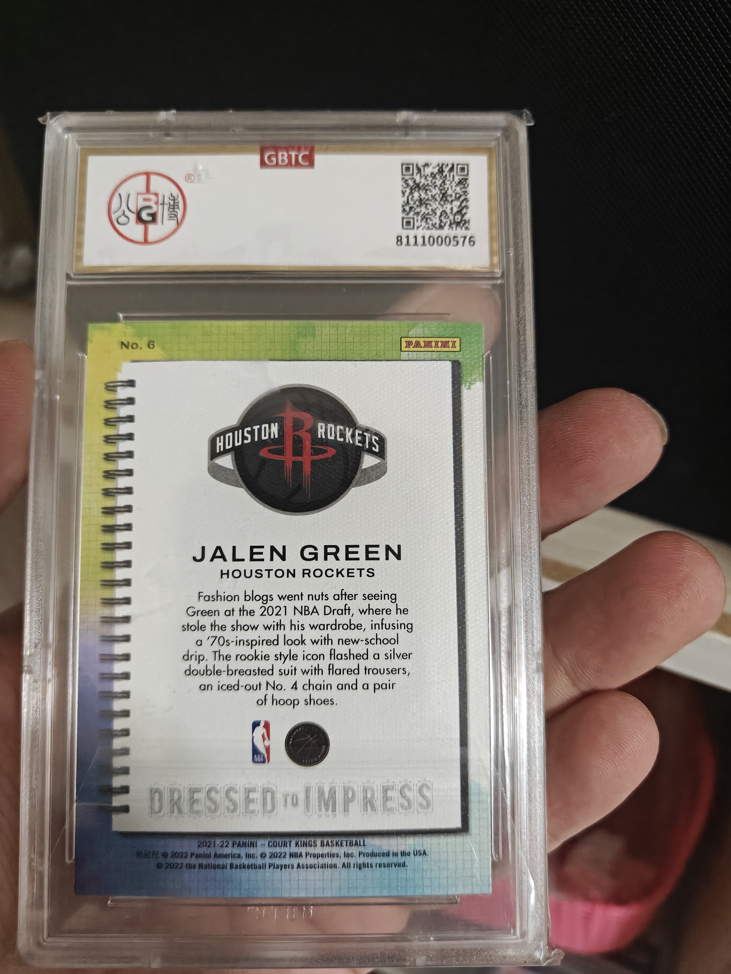 2021-22 Panini Court Kings Jalen Green RC #6 公博9 新秀年 选秀年 rookie 杰伦格林 RC 走秀 火箭 油画 杰伦 格林