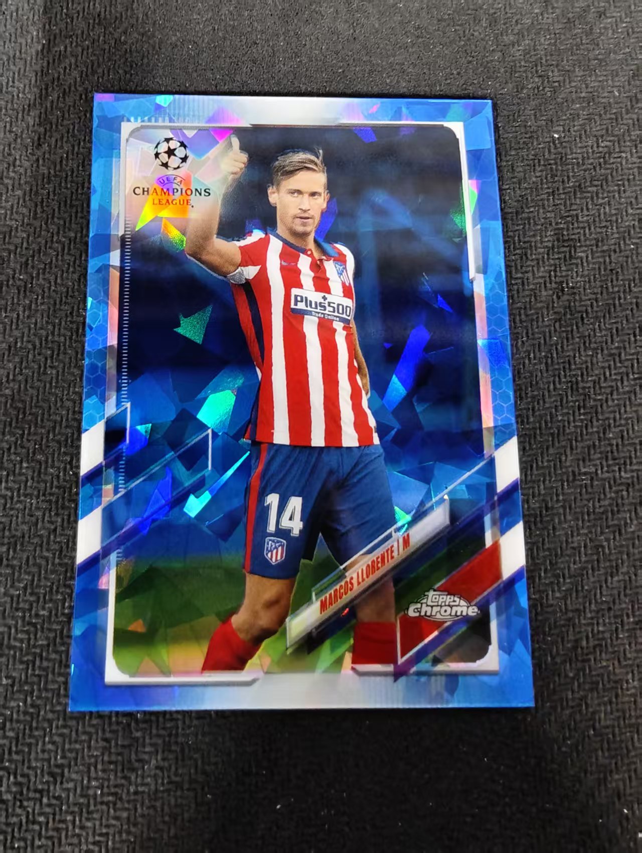 【可合并,不累计】2021 Topps Chrome Marcos Llorente 马科斯 略伦特 马竞 欧冠 蓝宝石 蓝碎冰 #54 不保卡品 介意勿拍