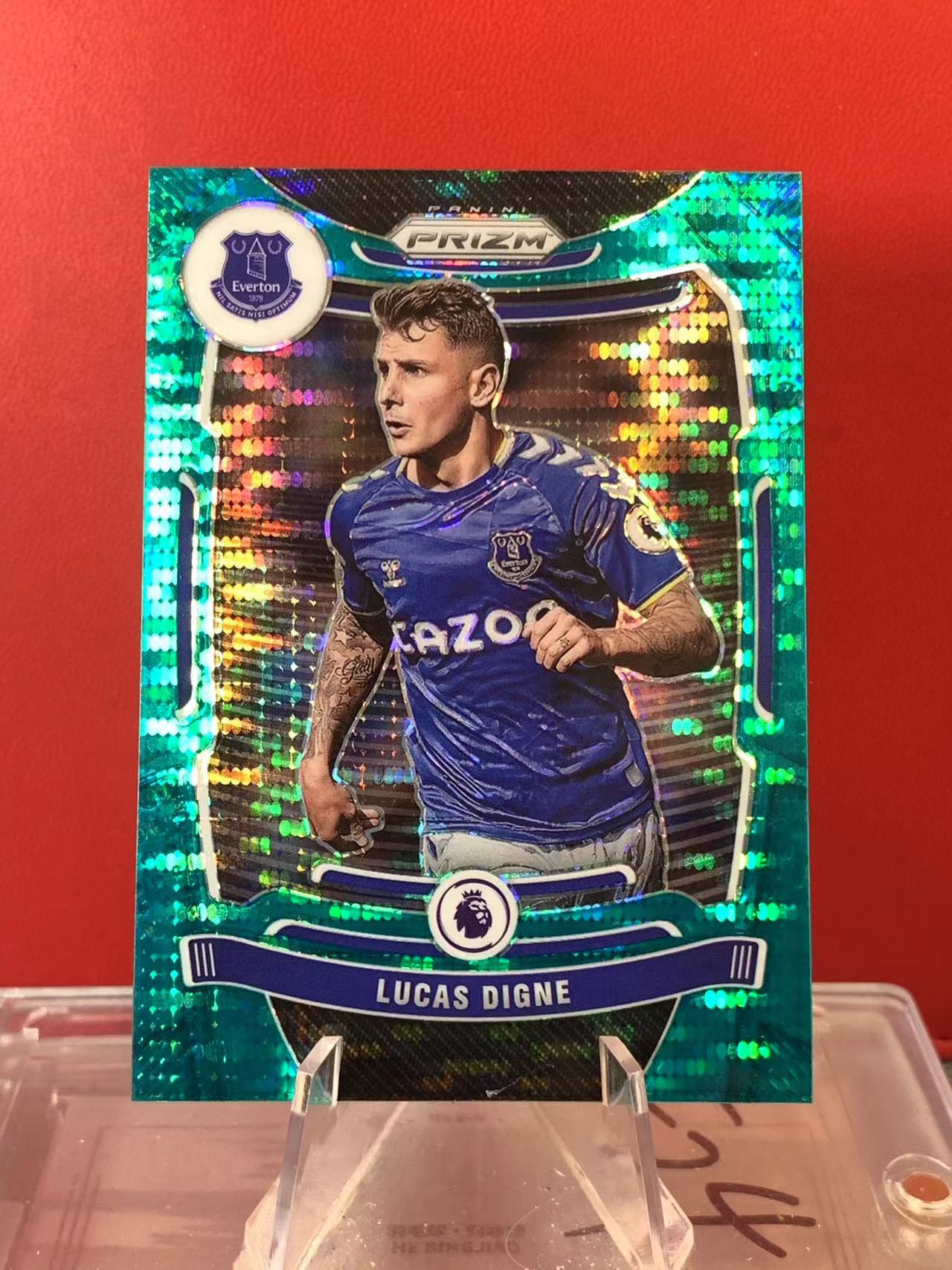 (詹叔代拍)2021-22 PANINI PRIZM LUCAS DIGNE 卢卡斯 迪涅 49编 41/49 埃弗顿 阿斯顿维拉 巴萨 巴塞罗那 法国 英超 顺丰寄付 泰山