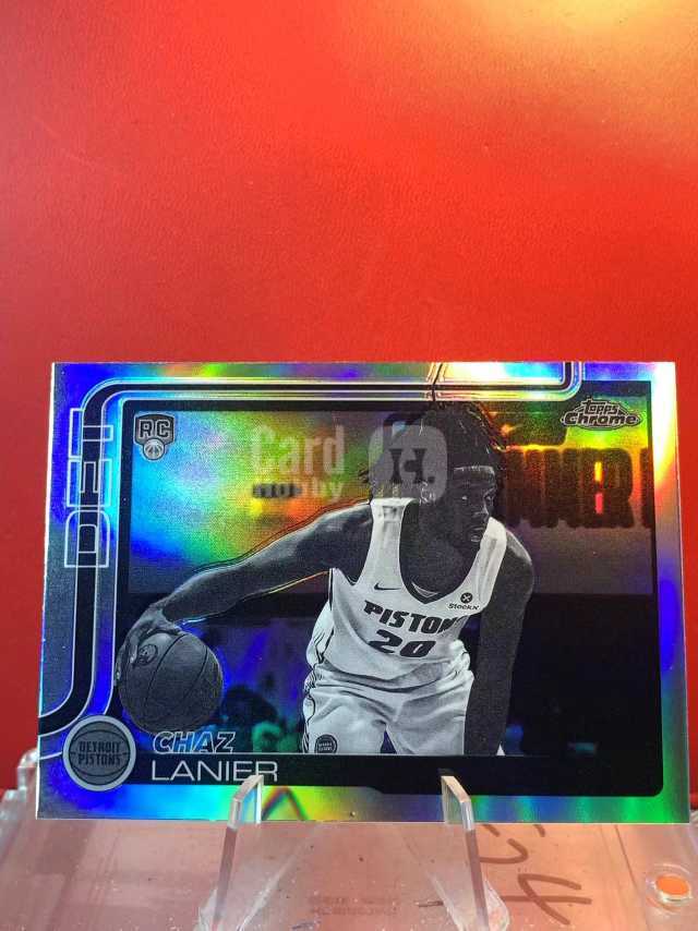 （老末代拍)D12 2024-25 Topps chrome Chaz Lanier RC 查兹 拉尼尔 新秀 活塞 曝光折  顺丰 不保卡品