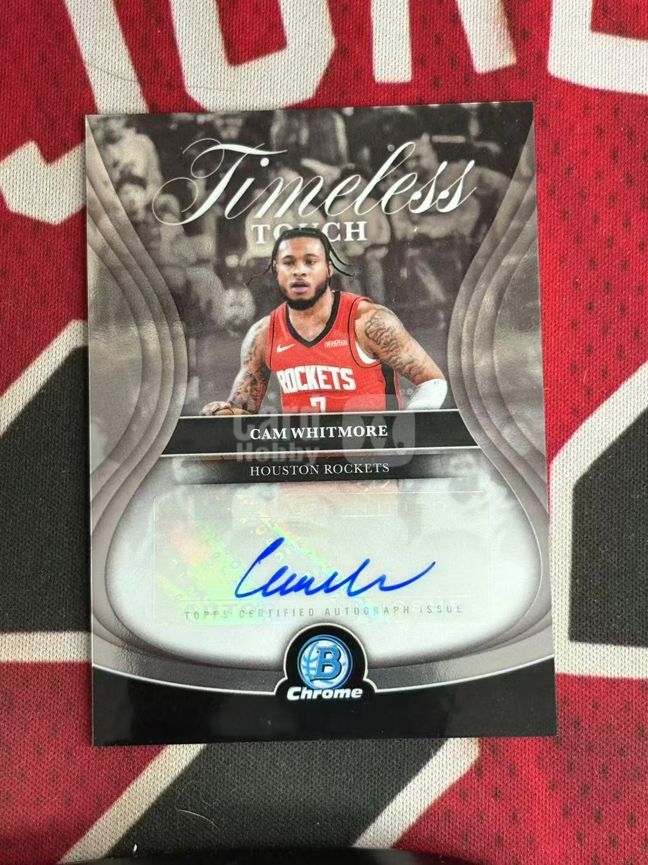2025-26 TOPPS BOWMAN CHROME CAM WHITMORE 火箭 白魔 卡姆惠特莫尔 签字卡 TIMELESS签 火箭皮签字 专收凑套必备【烂臭嘴拍卖】