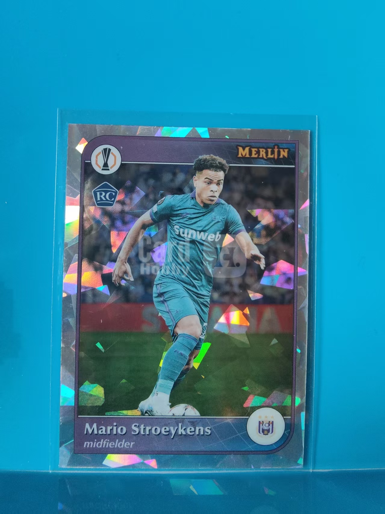 2025 Topps Merlin mario stroeykens 斯特罗伊肯斯 安德莱赫特 新秀RC  银碎冰折 欧冠梅林 卡品如图 X004H