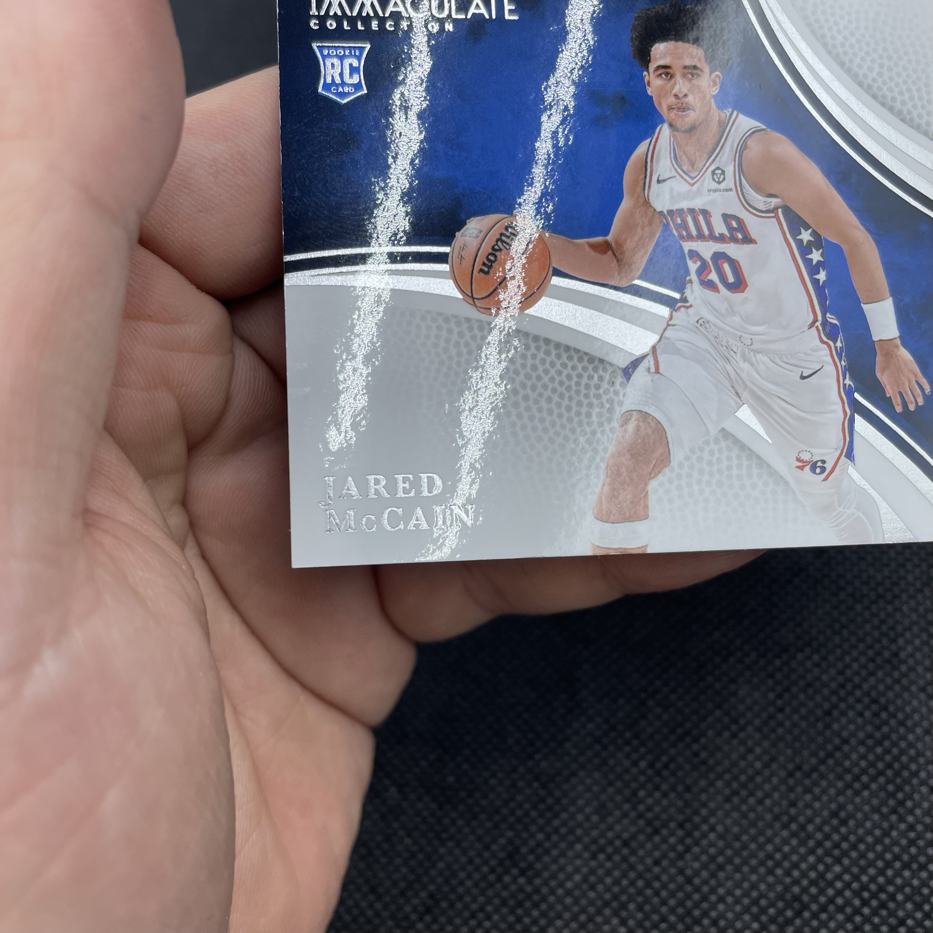 2024-25 Panini Immaculate Jared McCain RC 76人 新秀 贾里德 麦凯恩 魔仙哥 83/99编 横版 Base 银平行 潜力大热 品如图 不累计 大鱼