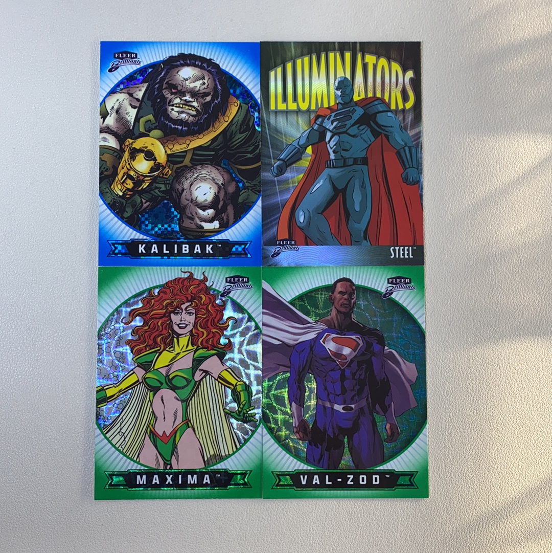 【弈卡代拍】2025 Upper Deck 漫威 fleer DC Superman DC超人系列 超人特卡 大比例 蓝折 绿折 999编 499编 4张打包 品相如图 凑套必备 无理