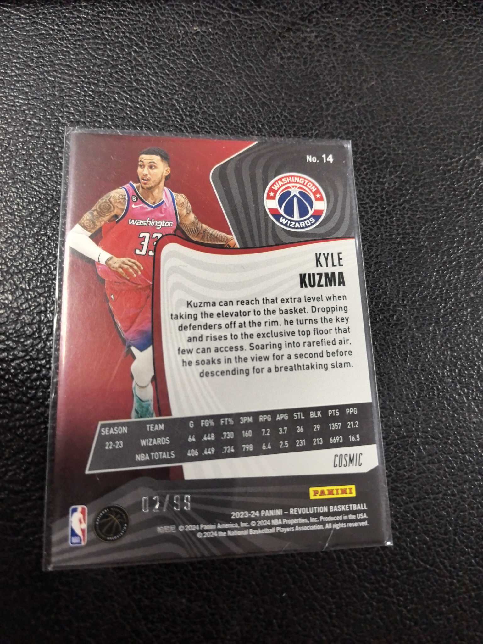 2023-24 库兹马 99编 革命 钻石 折射 12-6