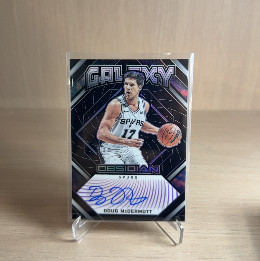 2022-23 Panini Obsidian Doug McDermott 【免费代卖】黑曜石 马刺 道格 迈克德莫特 签字 /75编 折射 卡品如图 值得收藏..!