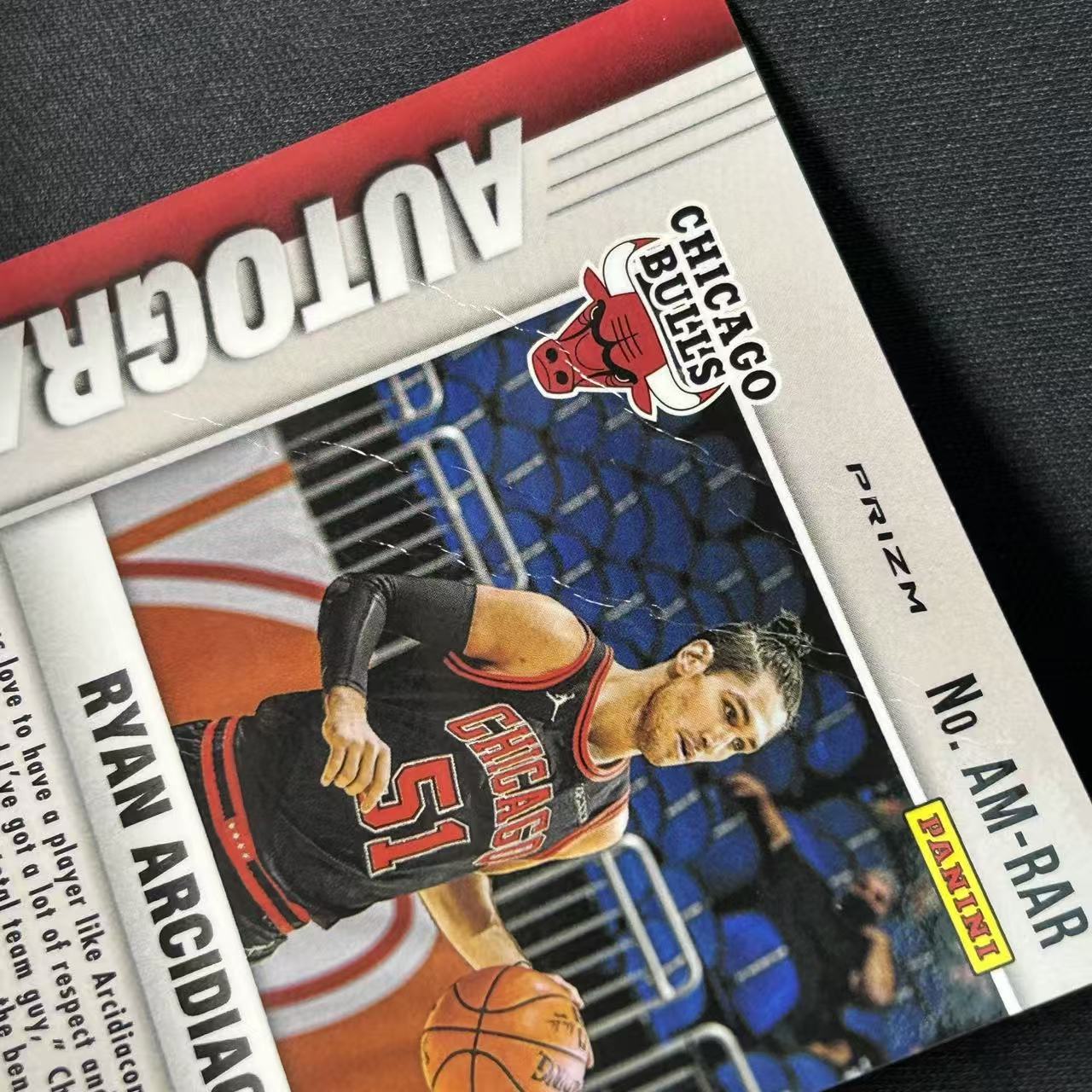 【阿泽代卖】2020-21 PANINI MOSAIC 马赛克 RYAN ARCIDIACONO 公牛 瑞安 阿西迪亚科诺 签字 红金折 背面折痕 选图巨帅 卡品如图 介意勿拍-诗哥