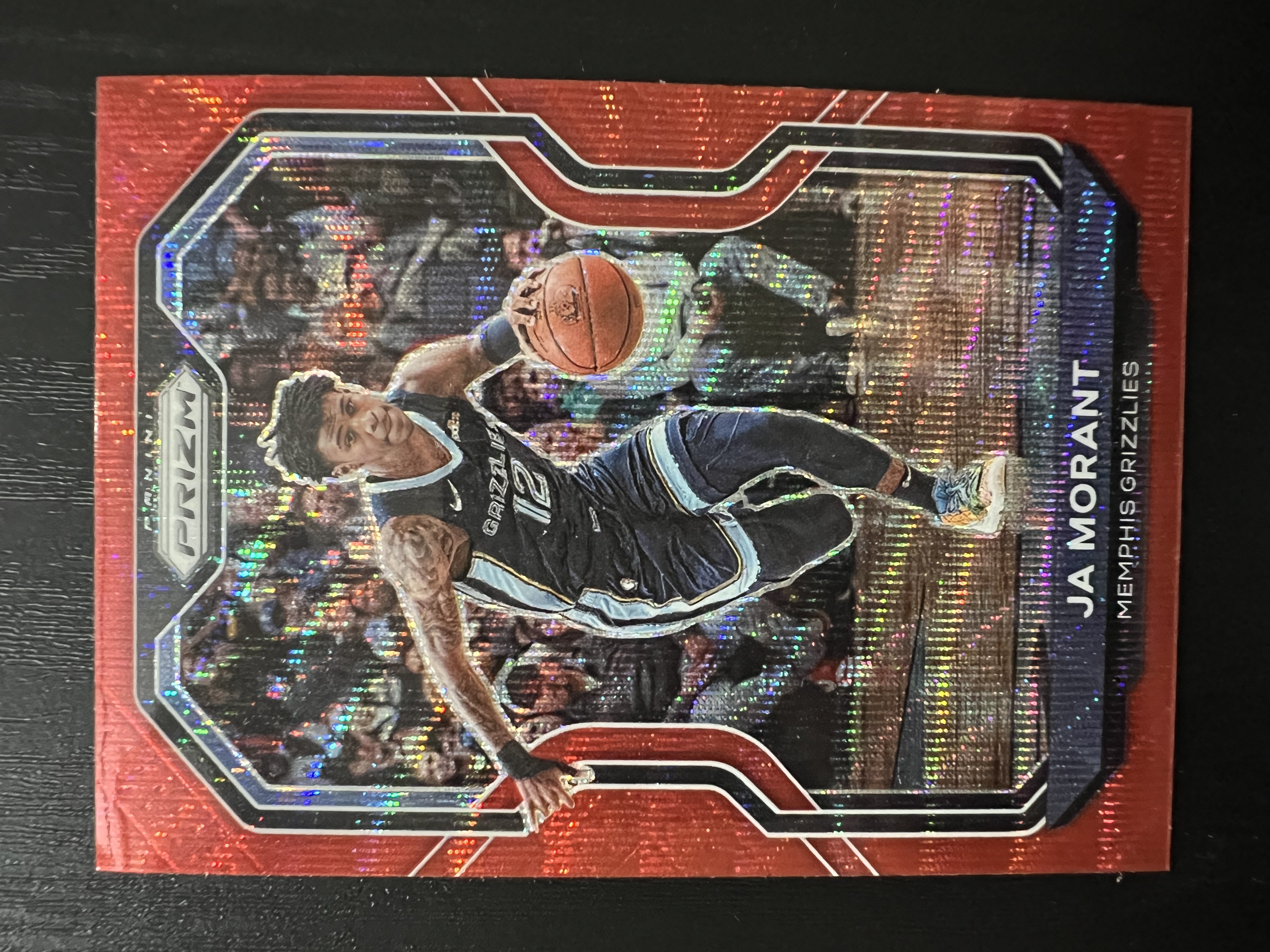 2020-21 Panini Prizm Ja Morant 贾莫兰特 灰熊 PZ 红波纹折 (QYANG-A10)收藏凑套 卡品如图 免费代拍
