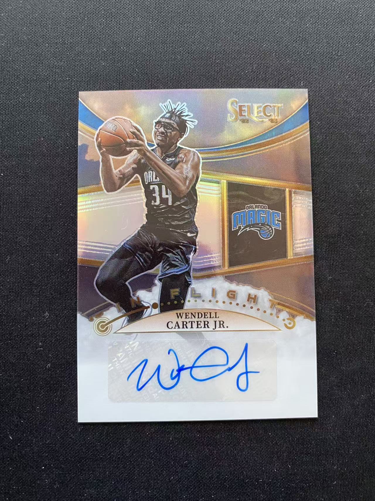 2022-23 Panini Select Wendell Carter Jr. Select 奥兰多魔术 温德尔 卡特 签字 扎染 249编【king#25】