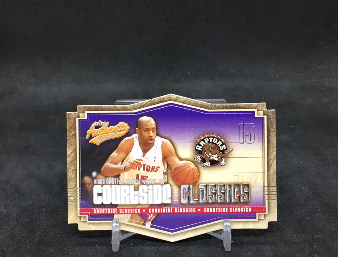 【DC拍卖】11.17 FLEER AUTHENTIX 大比例异形切割特卡 经典老特 实卡美如画 四大分卫之一 名人堂巨星 NBA历史最强扣将 半人半神 文斯 卡特