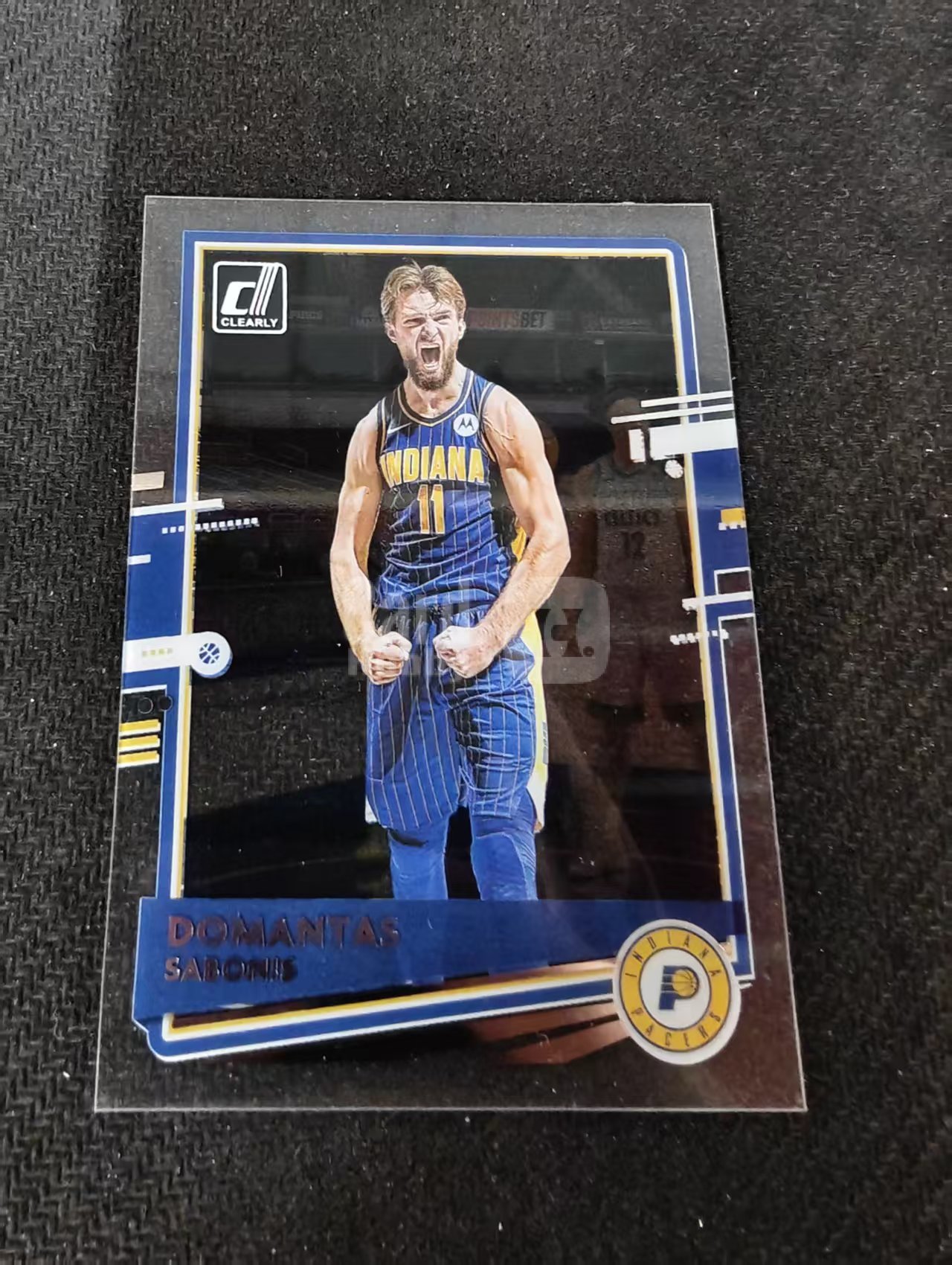 2020-21 Panini Clearly Donruss domantas sabonis 杜蕾斯 步行者 多曼塔斯 萨博尼斯 杜蕾斯 胶片 划痕 边角瑕疵 #6