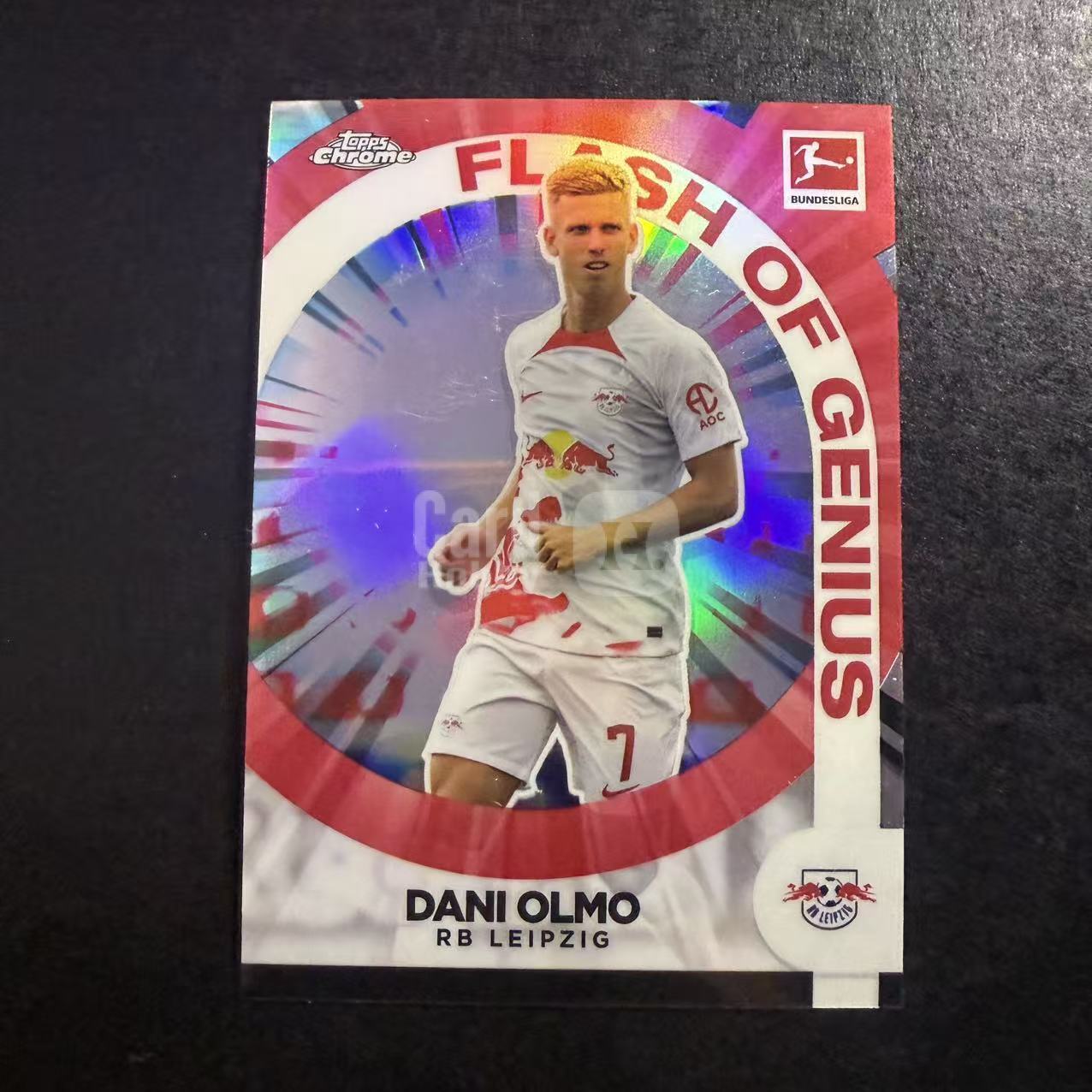 2023 Topps Chrome Dani Olmo RB 莱比锡 达尼 奥尔莫 银折 收藏必备 不保卡品