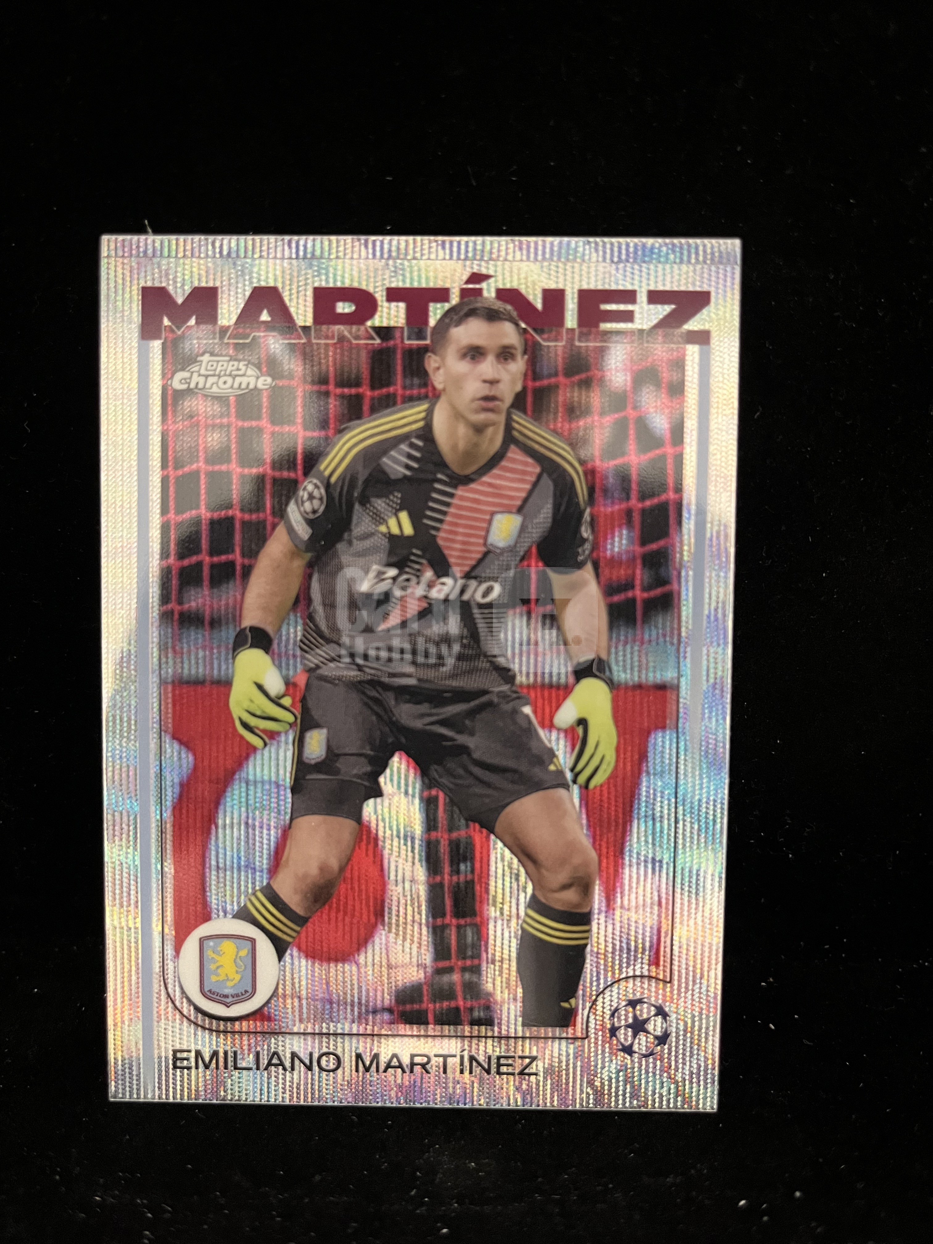 免费代拍 2025 Topps Chrome 欧冠 马丁内斯 Emiliano Martínez 折射 卡品如图#C678