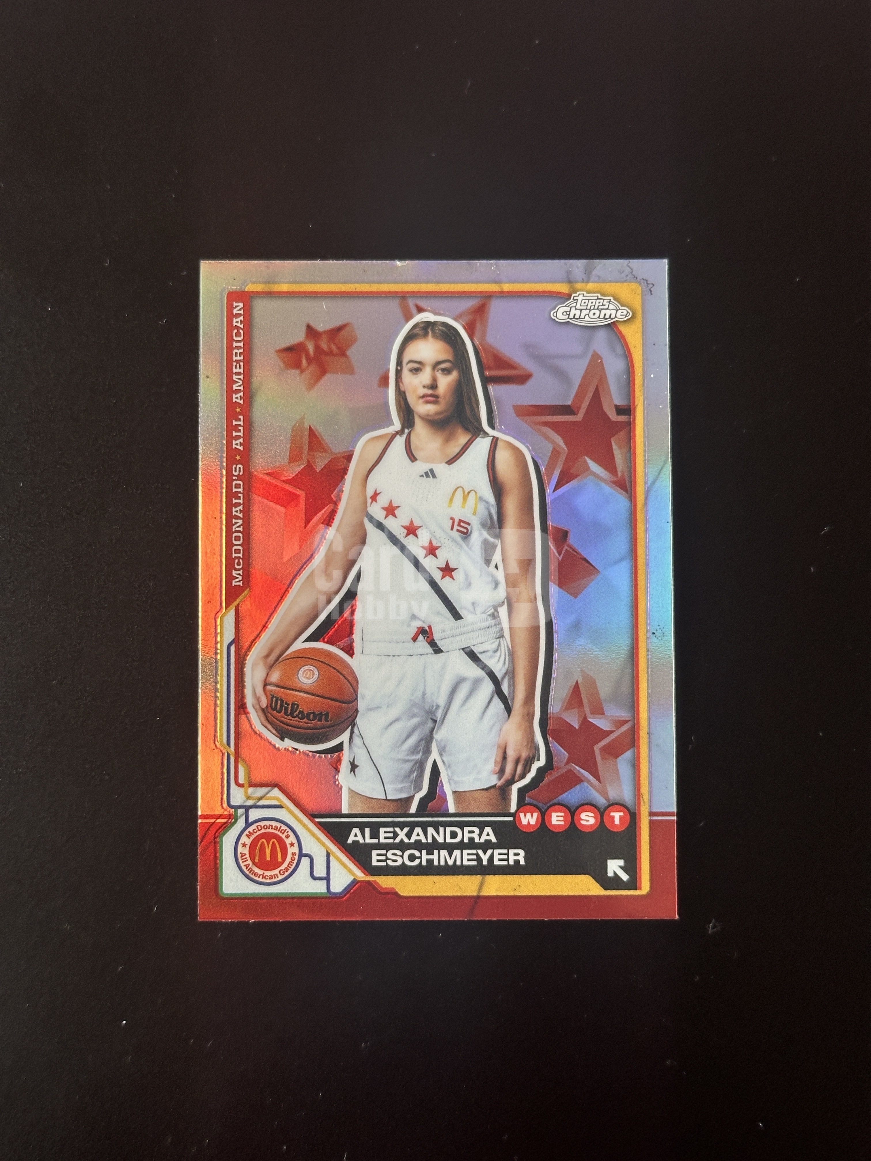 2025 Topps McDonald's Alexandra Eschmeyer TC 麦当劳高中全明星 亚历山德拉 埃施迈尔 编号30 银折 折射 斯坦福大学 热门新秀 收藏必备