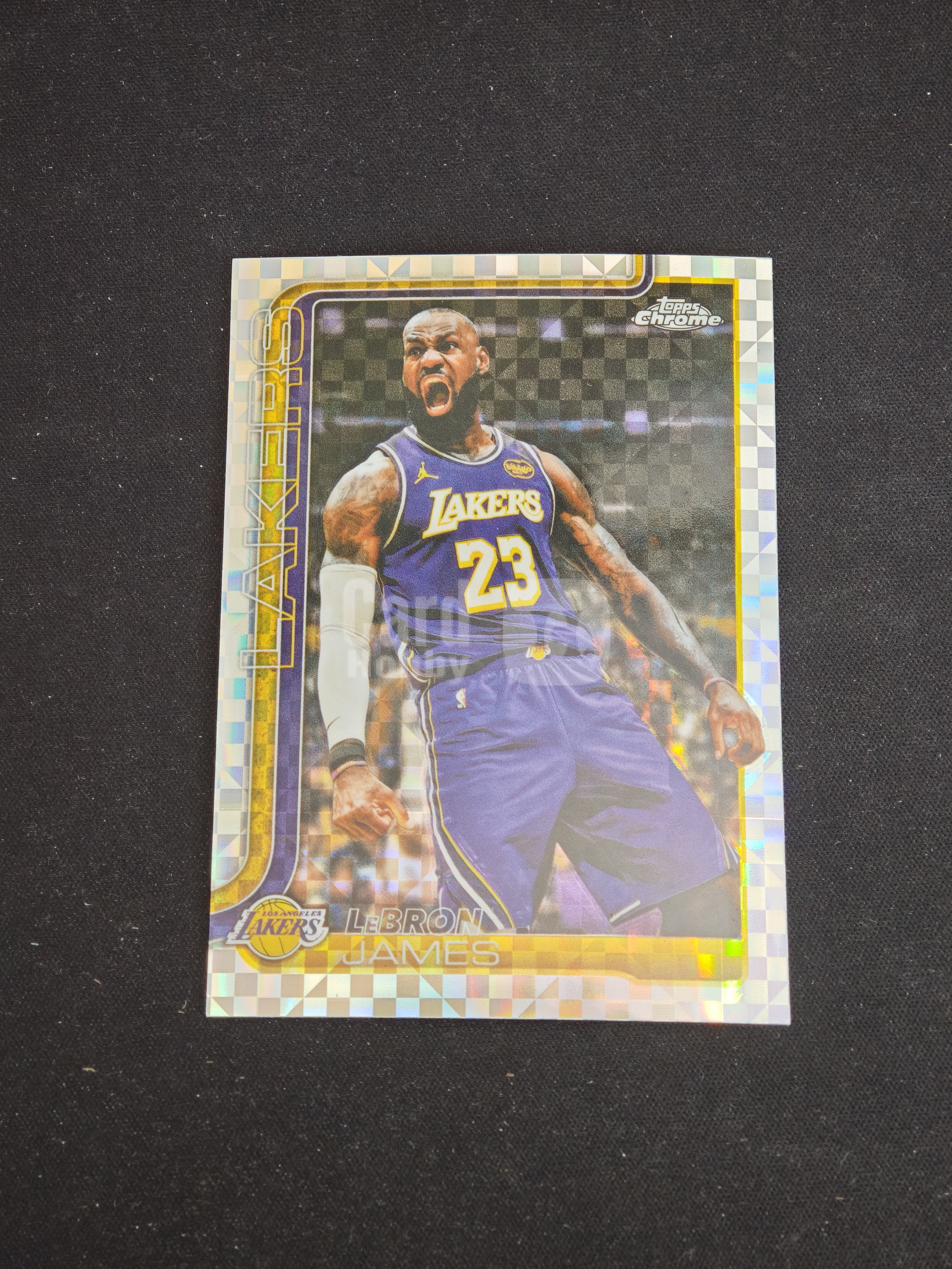 2025-26 Topps Chrome Update LeBron James 【小v代拍】勒布朗 詹姆斯 老詹 lbj 湖人 棋盘折 格子折 tcu 卡品如图【specail】j2