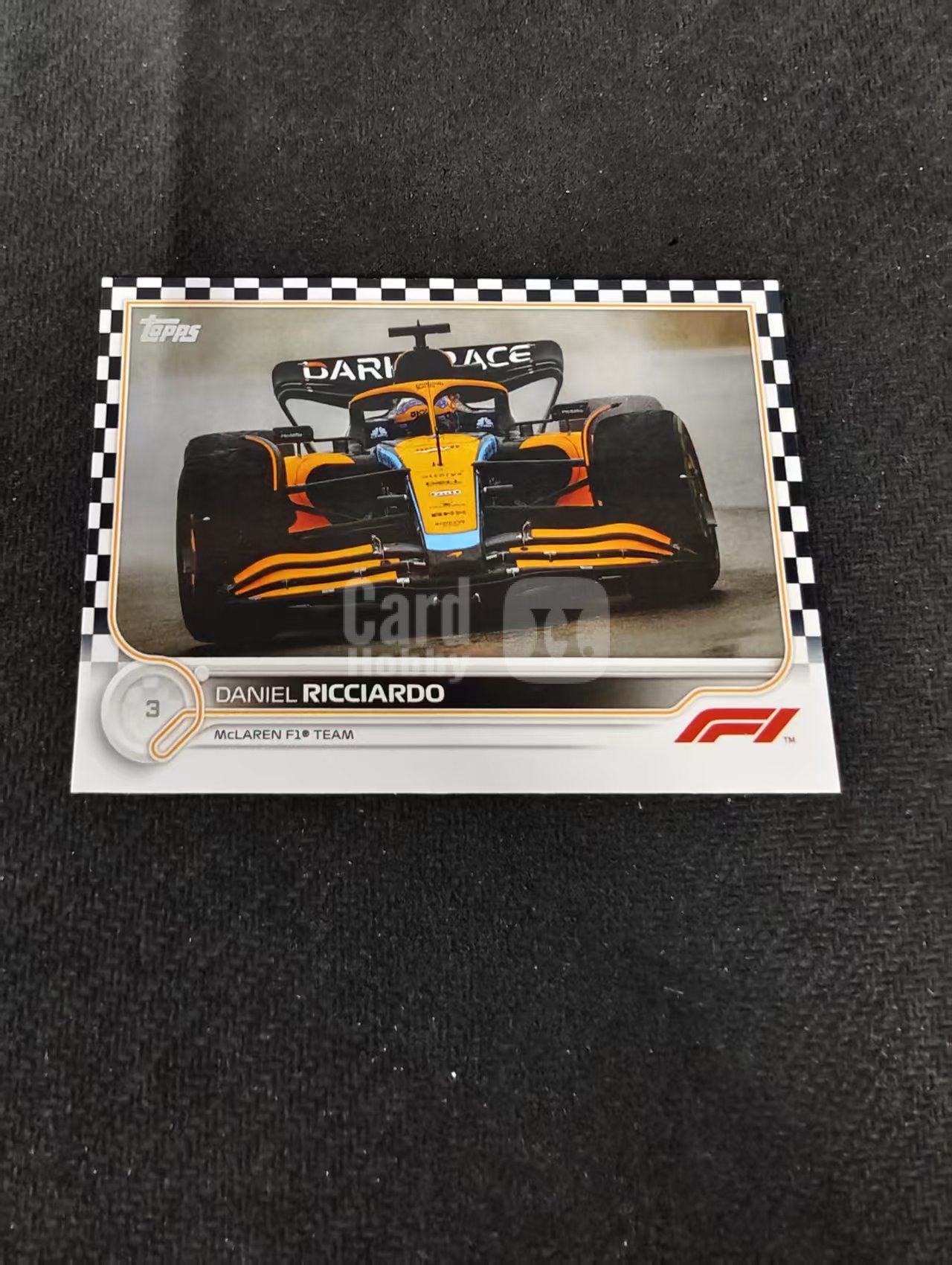2022 Topps Chrome F1 Daniel Ricciardo 丹尼尔 里卡多 迈凯伦车队 黑白棋盘 划痕 边角瑕疵 @39