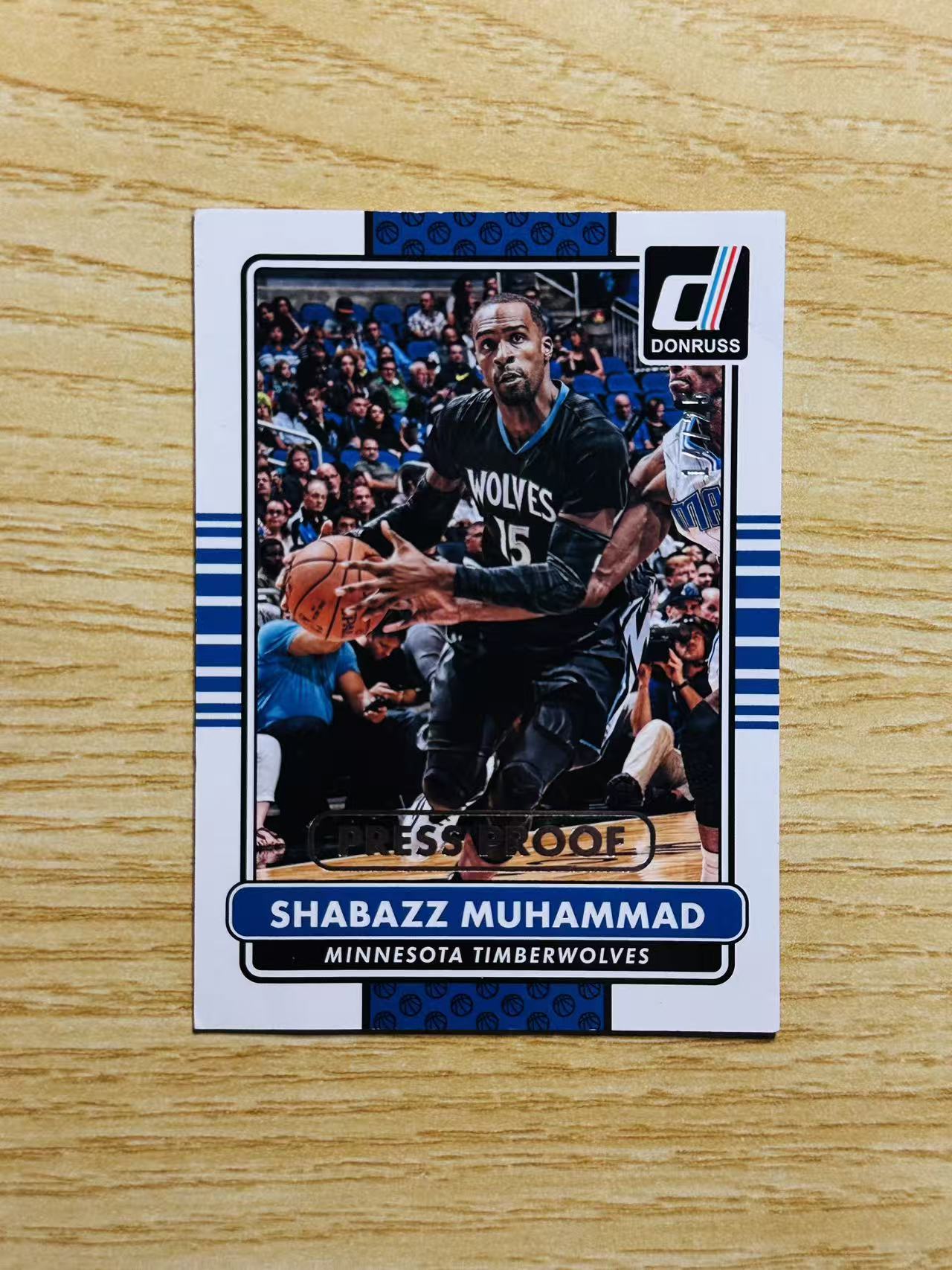 2014-15 Panini Donruss Shabazz Muhammad 嘿嘿代卖 杜蕾斯 沙巴兹 穆罕默德 25编 森林狼 收藏必备