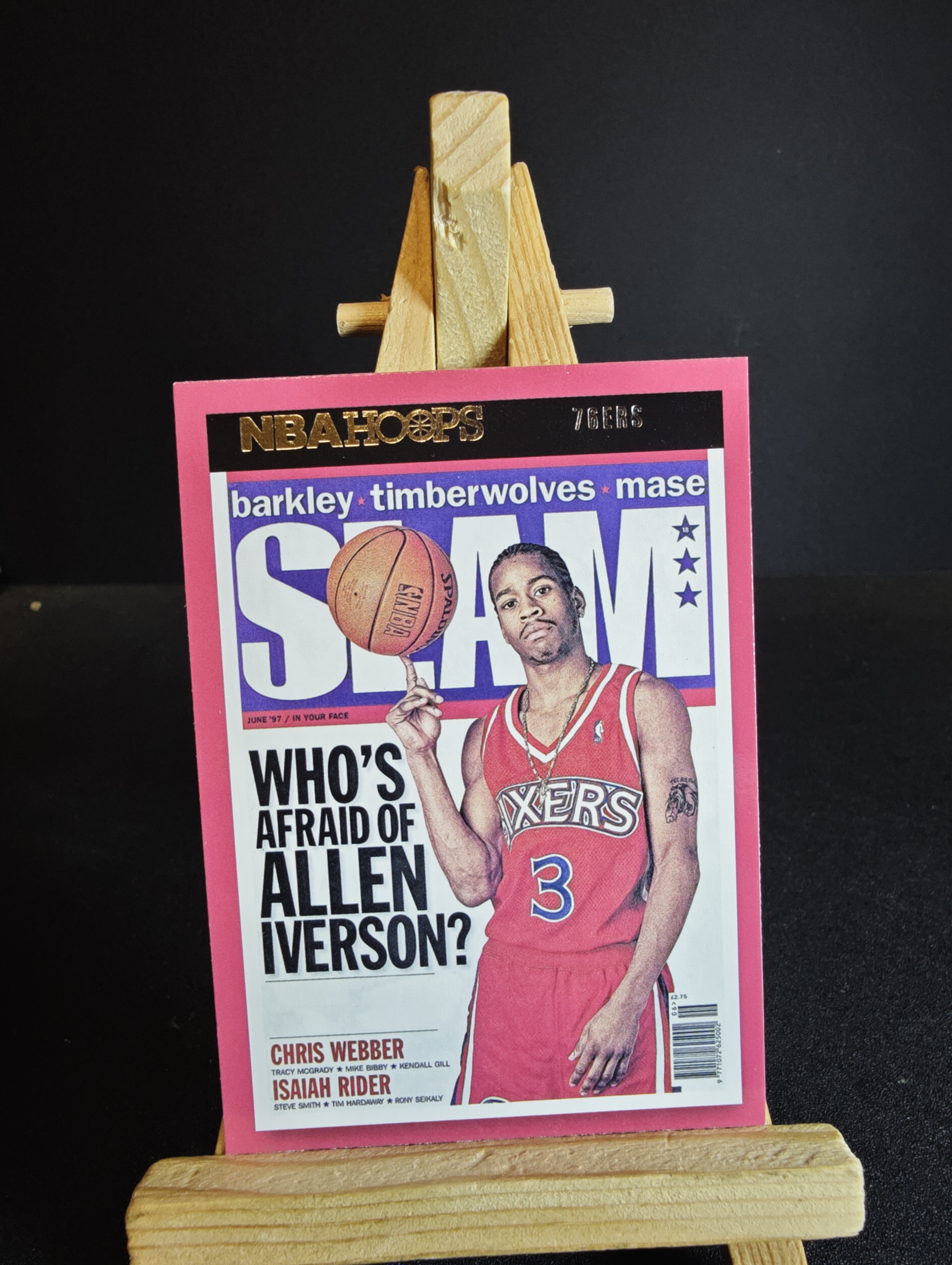 2021-22 Panini NBA Hoops Allen Iverson hoops 阿伦 艾弗森 杂志 特卡 卡品如图 杰瑞11.15 91代拍