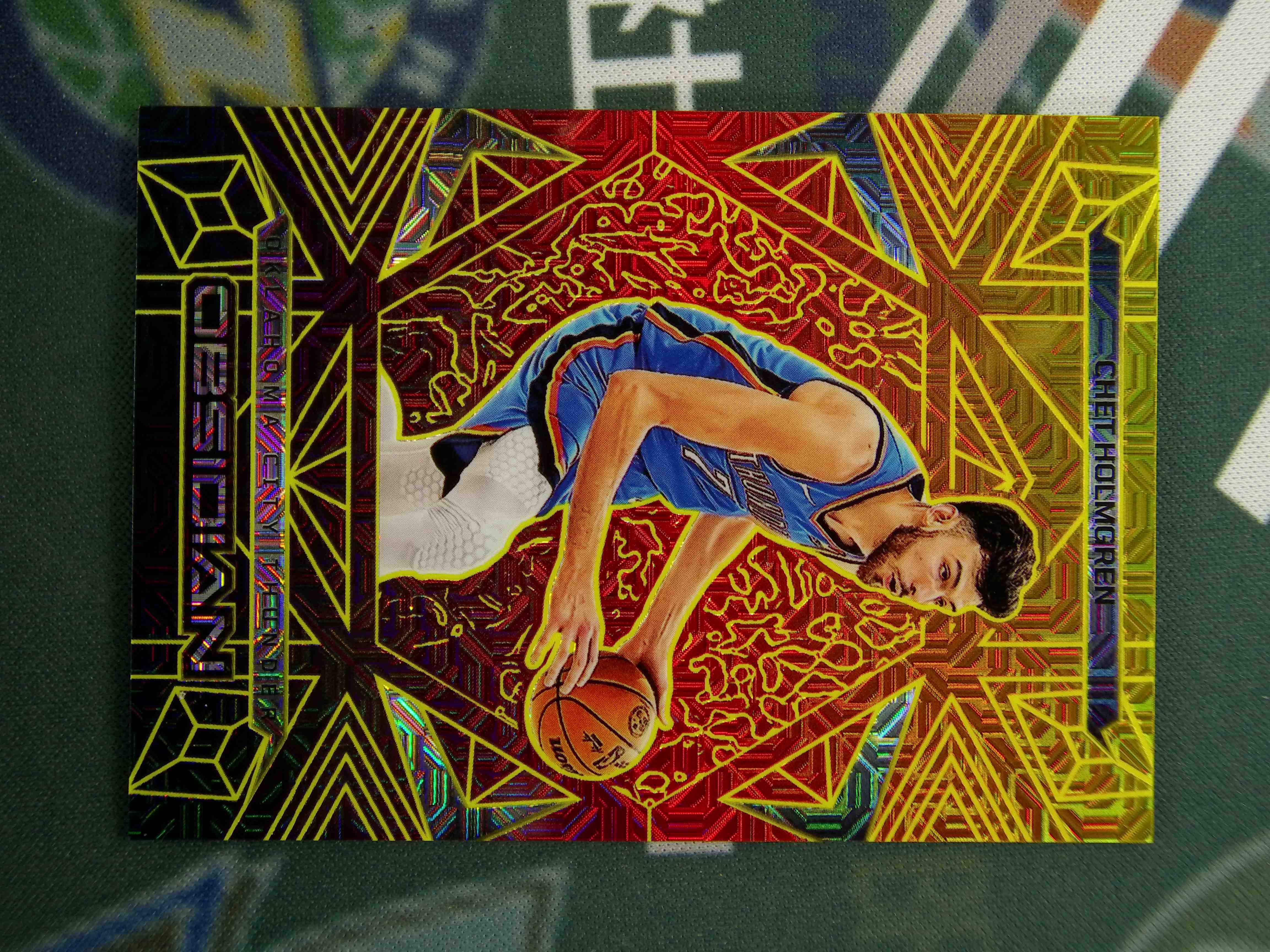 2024-25 Panini Obsidian Chet Holmgren 【LZK 11ZR536】黑曜石 雷霆 切特 霍姆格伦 金mojo折 折射 /10编