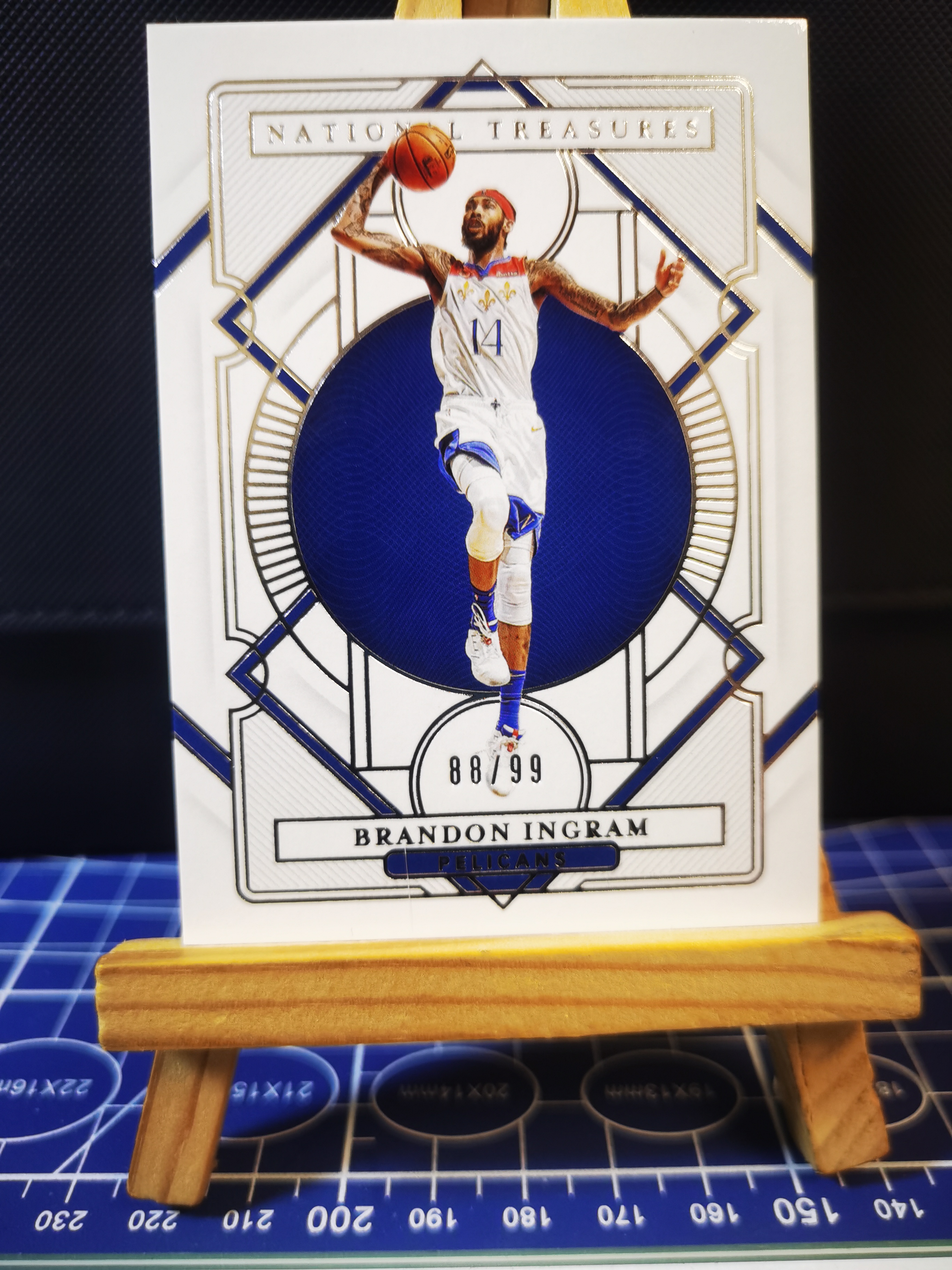 2020-21 Panini National Treasures Brandon Ingram #100 /99编 国宝 布兰顿 英格拉姆 鹈鹕