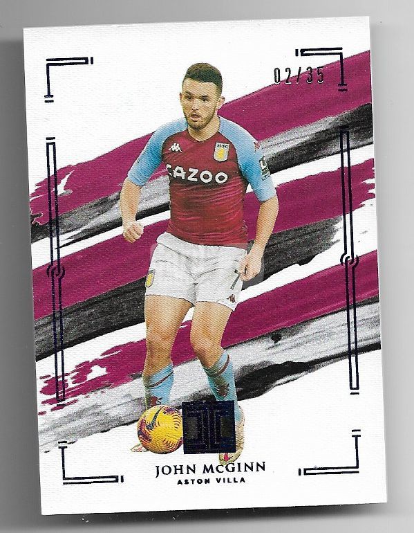 2020-21 Panini Impeccable John McGinn (鸿英收藏社)2020-21 Panini 英超 小真金 阿斯顿维拉 麦金 35编 球星卡 02/35