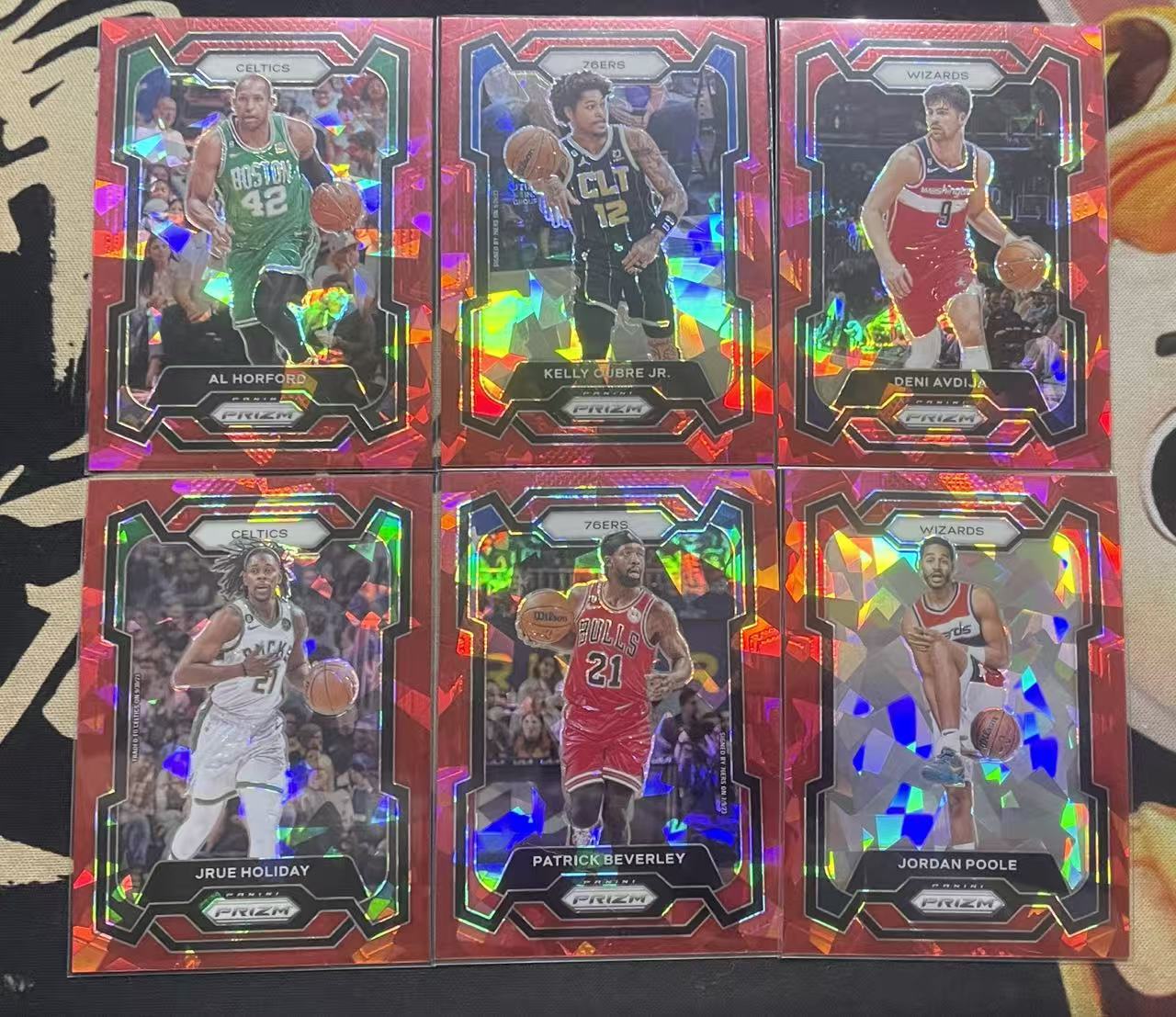 2023-24 Panini Prizm Jordan Poole 乔丹·普尔 丹尼·阿夫迪亚 凯里·乌布雷 贝弗利 朱·霍乐迪 艾尔·霍福德 红碎冰 碎冰折 折射 pz 打包 值得收藏(猴子卡社)