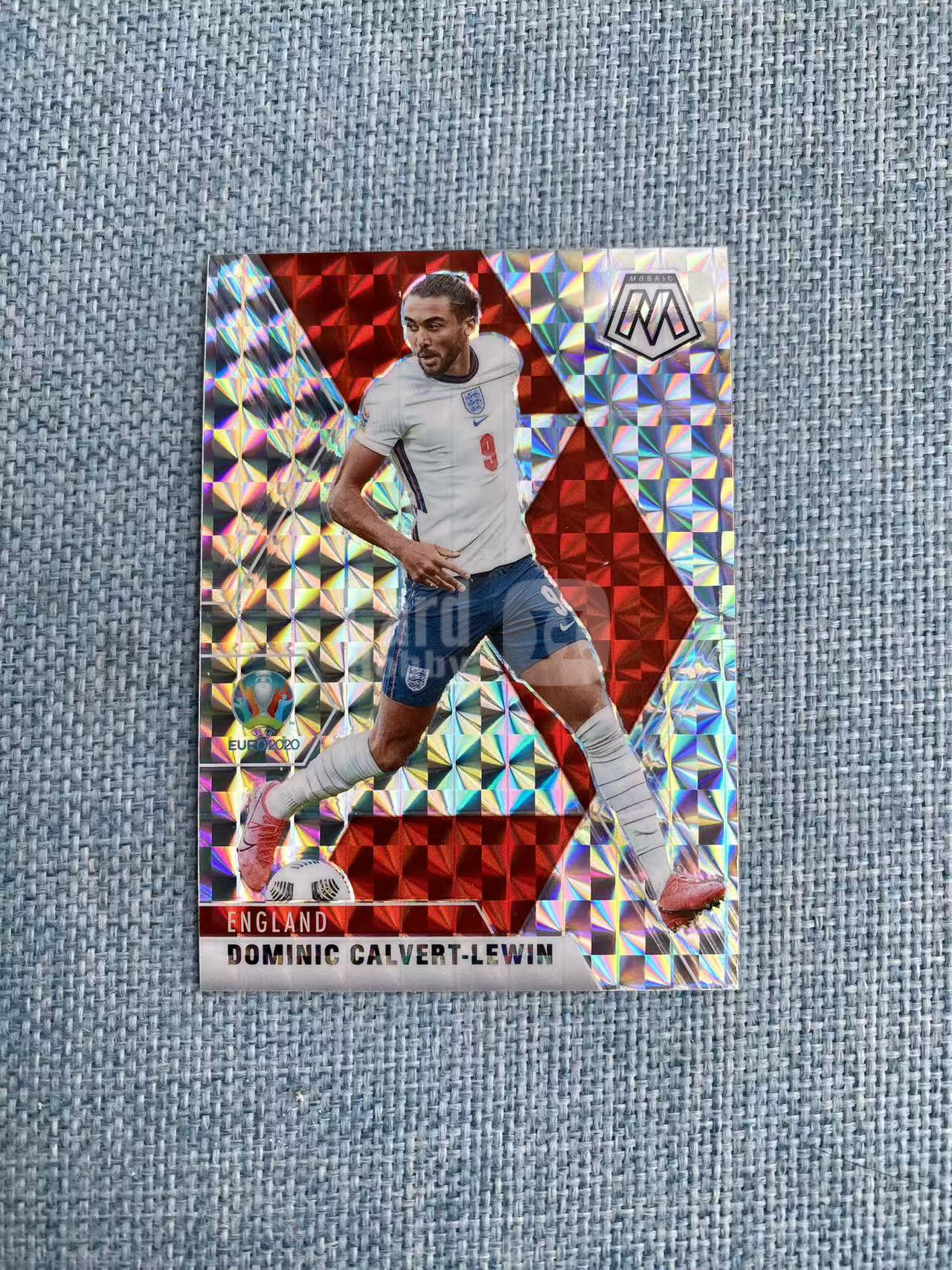 2021-22 Panini Mosaic Dominic Calvert Lewin 帕尼尼世界杯 马赛克 英格兰 勒温 mojo 折射 prizm