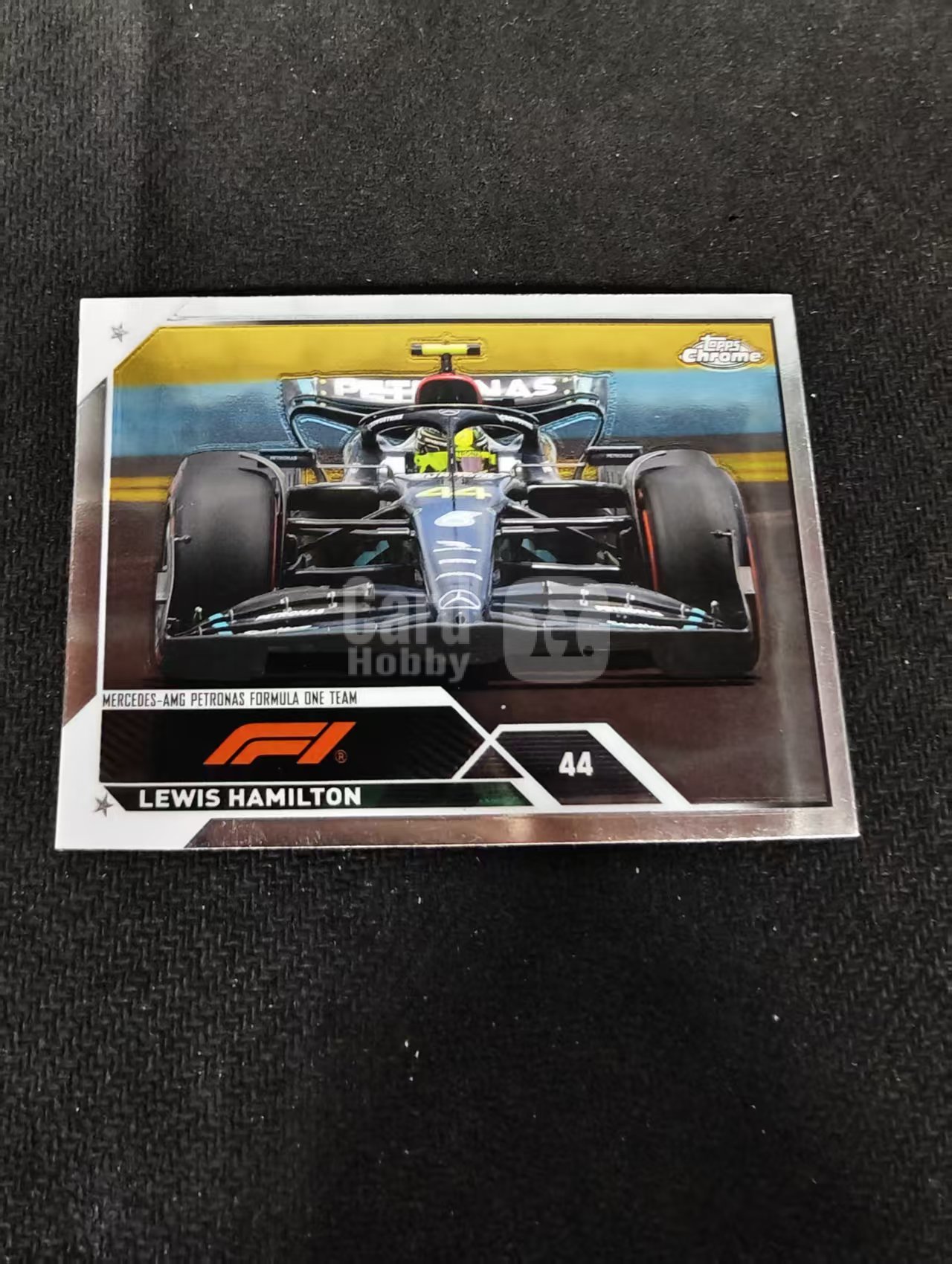 2023 Topps Chrome Lewis Hamilton F1 梅奔AMG 刘易斯 汉密尔顿 划痕 边角瑕疵 #104