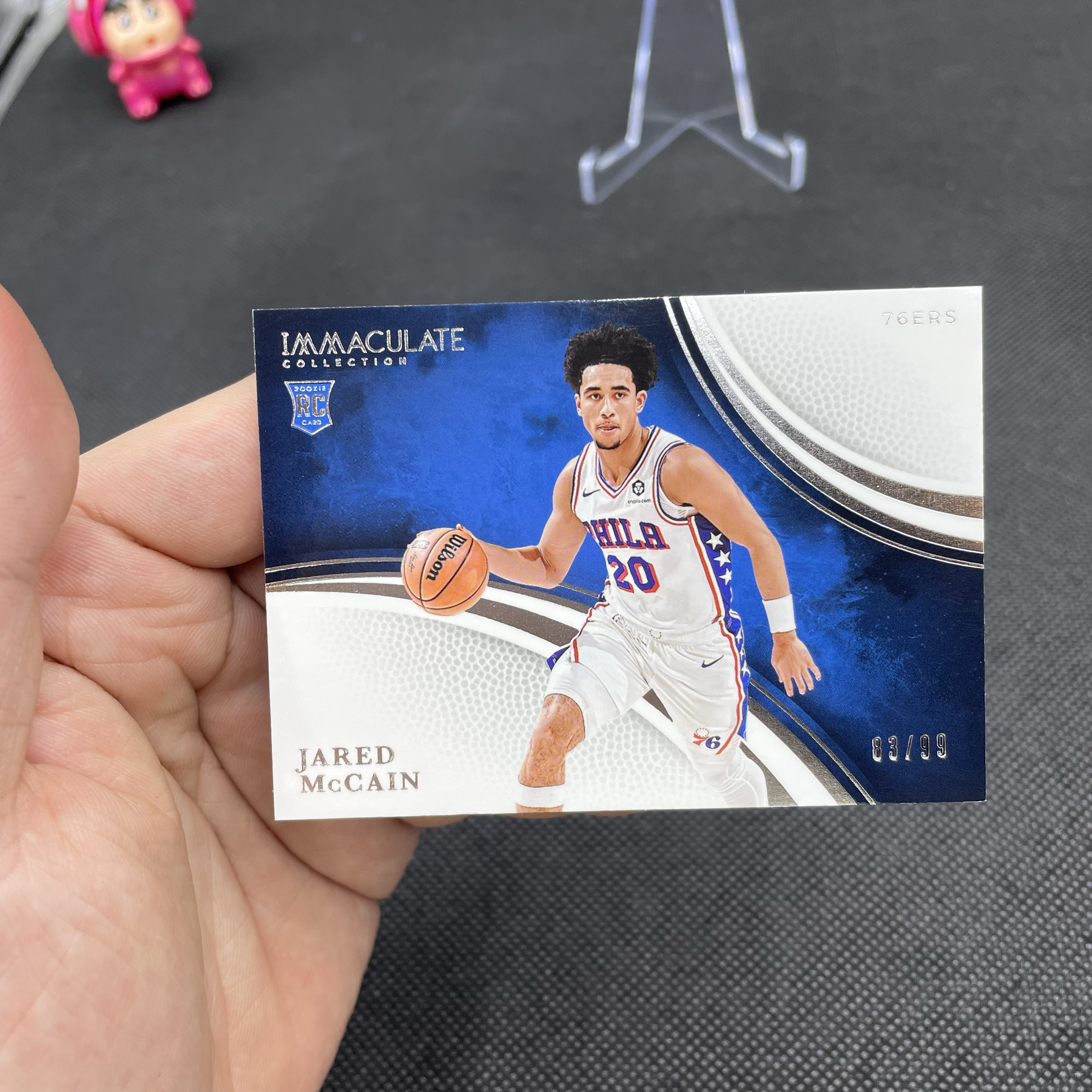 2024-25 Panini Immaculate Jared McCain RC 76人 新秀 贾里德 麦凯恩 魔仙哥 83/99编 横版 Base 银平行 潜力大热 品如图 不累计 大鱼