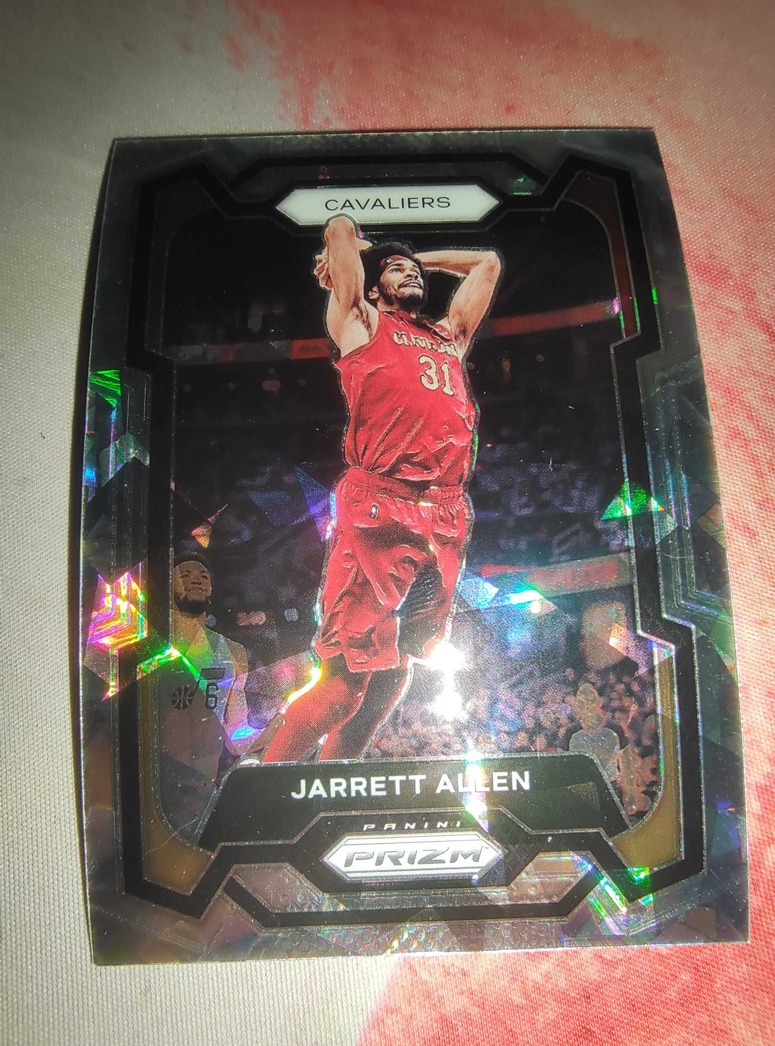 2023-24 Panini Prizm Jarrett Allen 阿伦 骑士 白碎冰折