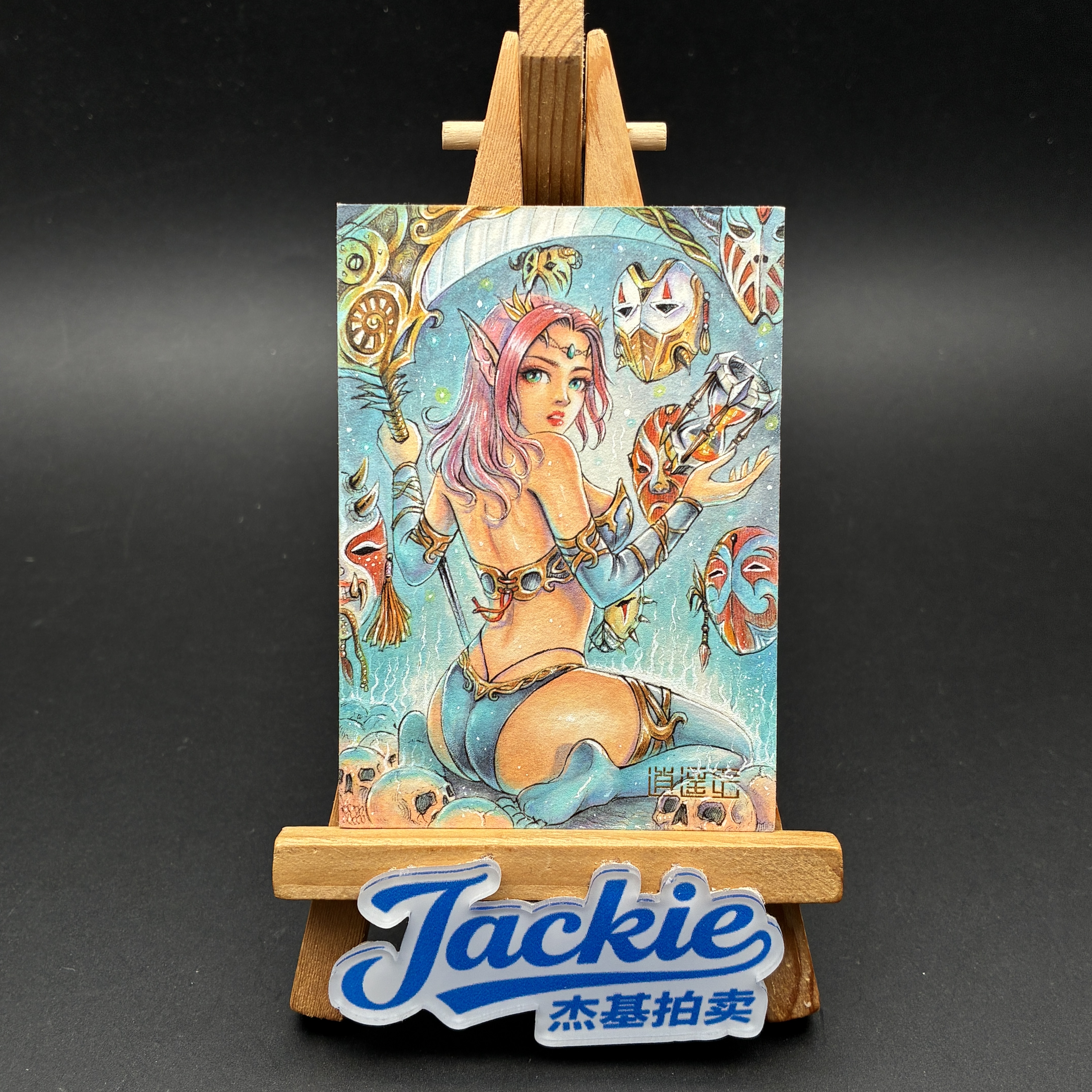 【Jackie杰基】逍遥绘工作室 深渊系列 手绘卡 1/1 画师:DS(发财)