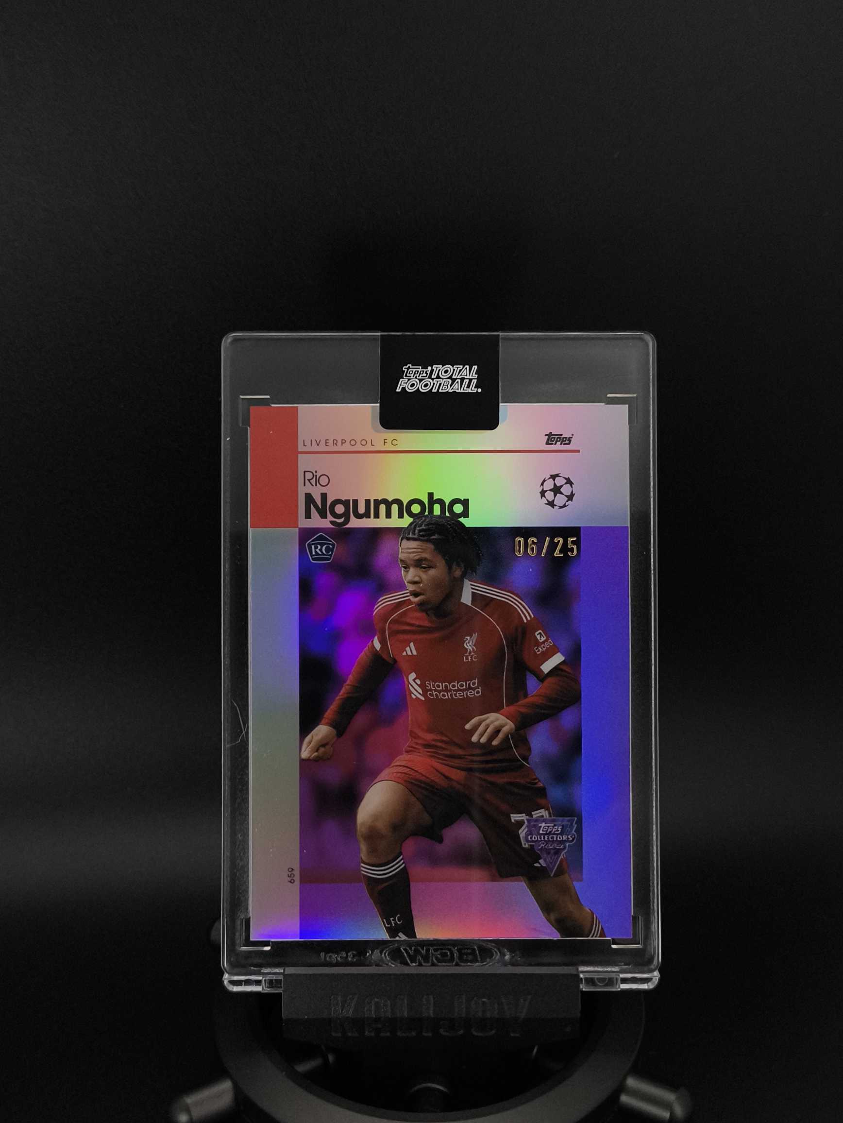 2025-26 Topps Total Football Rio Ngumoha 里奥・恩古莫哈 RC 利物浦超新星 恩古莫哈 利物浦 红军 英格兰 6/25编 TTF 原封砖