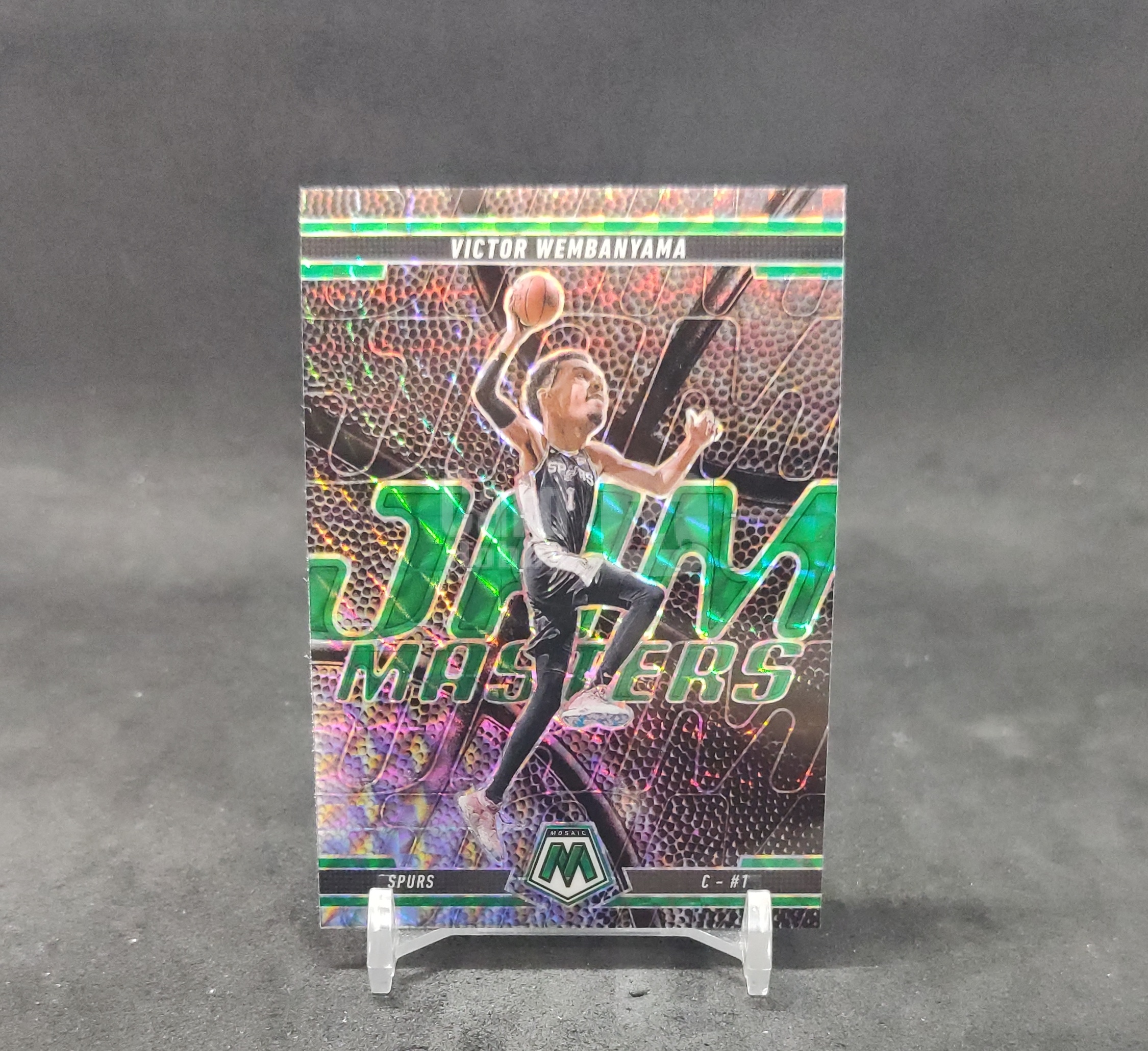 【DC拍卖】7.18 维克托文班亚马 Victor Wembanyama 2024-25 Panini Mosaic Jam Masters 扣篮大师马赛克折射特卡 马刺 1 号 #4