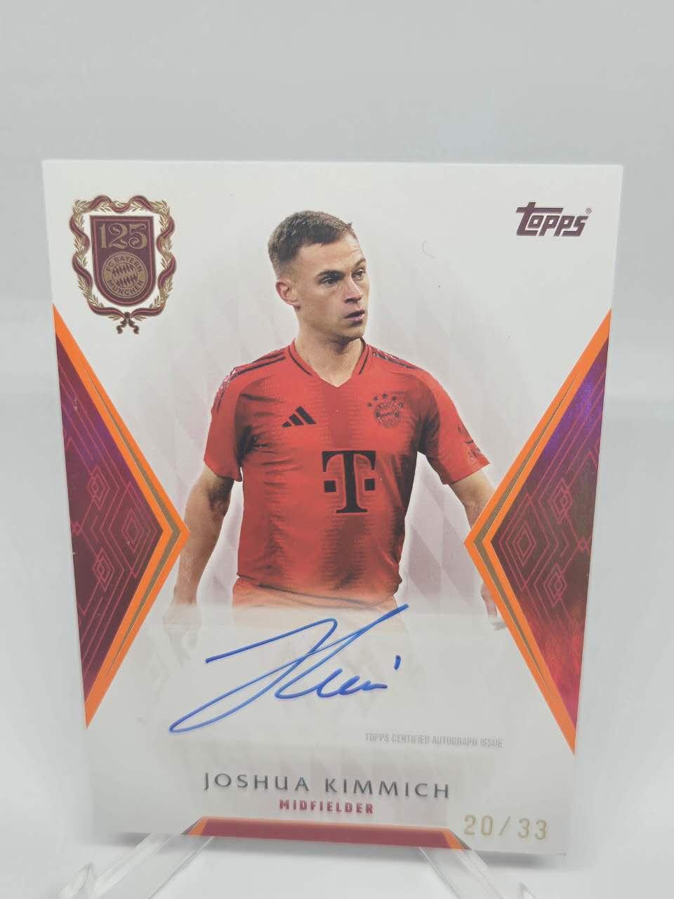 2025 Topps Bayern Joshua Kimmich 拜仁125周年队盒 基米希 签字 卡签 20/33编 卡品如图