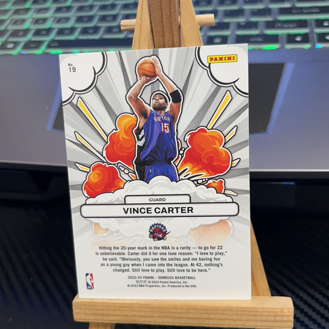 2023-24 Panini Donruss Vince Carter 文斯 卡特 猛龙 特卡 杜蕾斯系列 卡品如图 凑图必备 值得收藏!免费代卖!