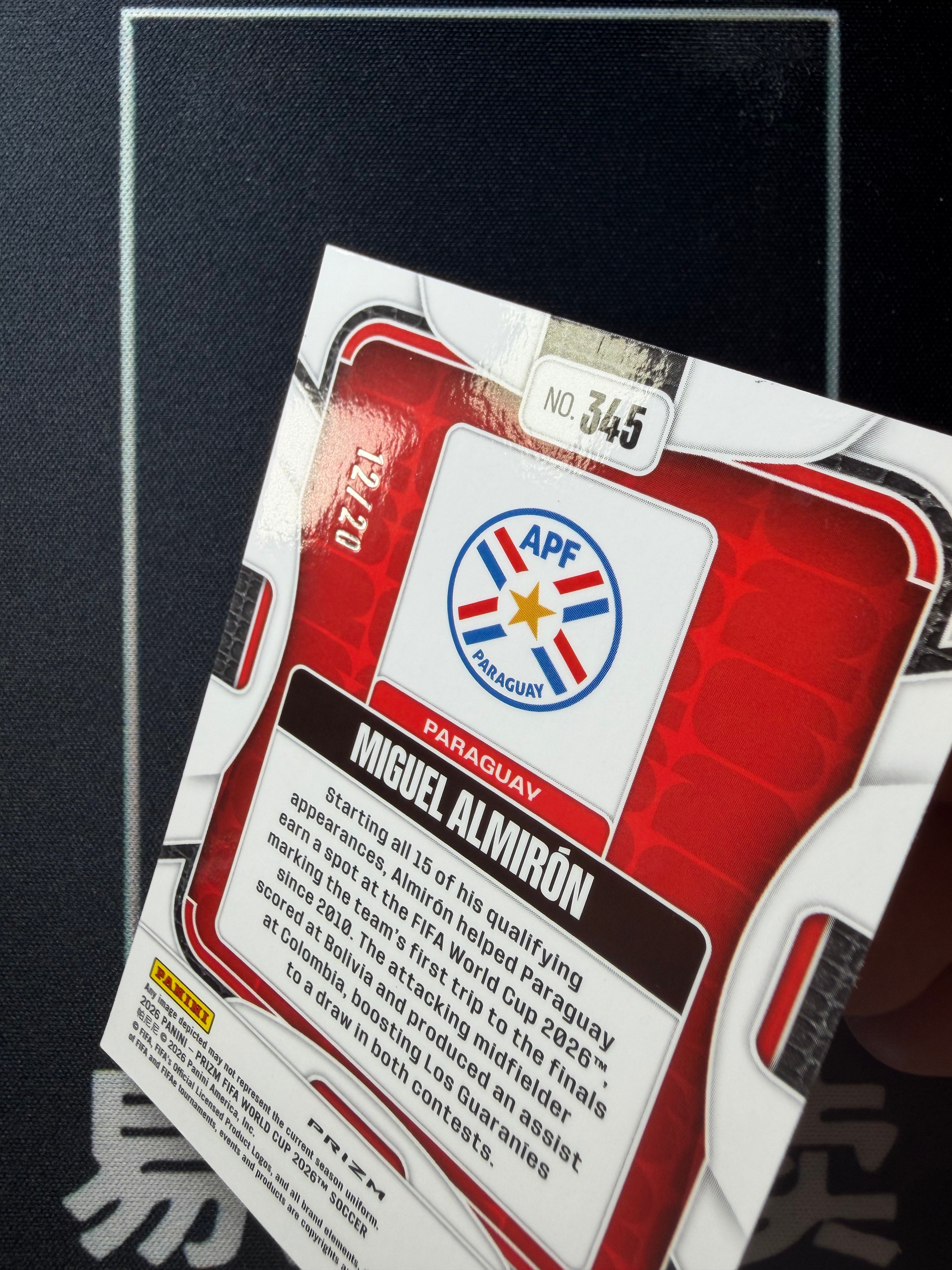 【易文拍卖 超级回款】2026 Panini Prizm 世界杯PZ MIGUEL ALMIRON 米格尔 阿尔米隆 纽卡斯尔联 12/20编 白波纹折 卡品如图#TuTu