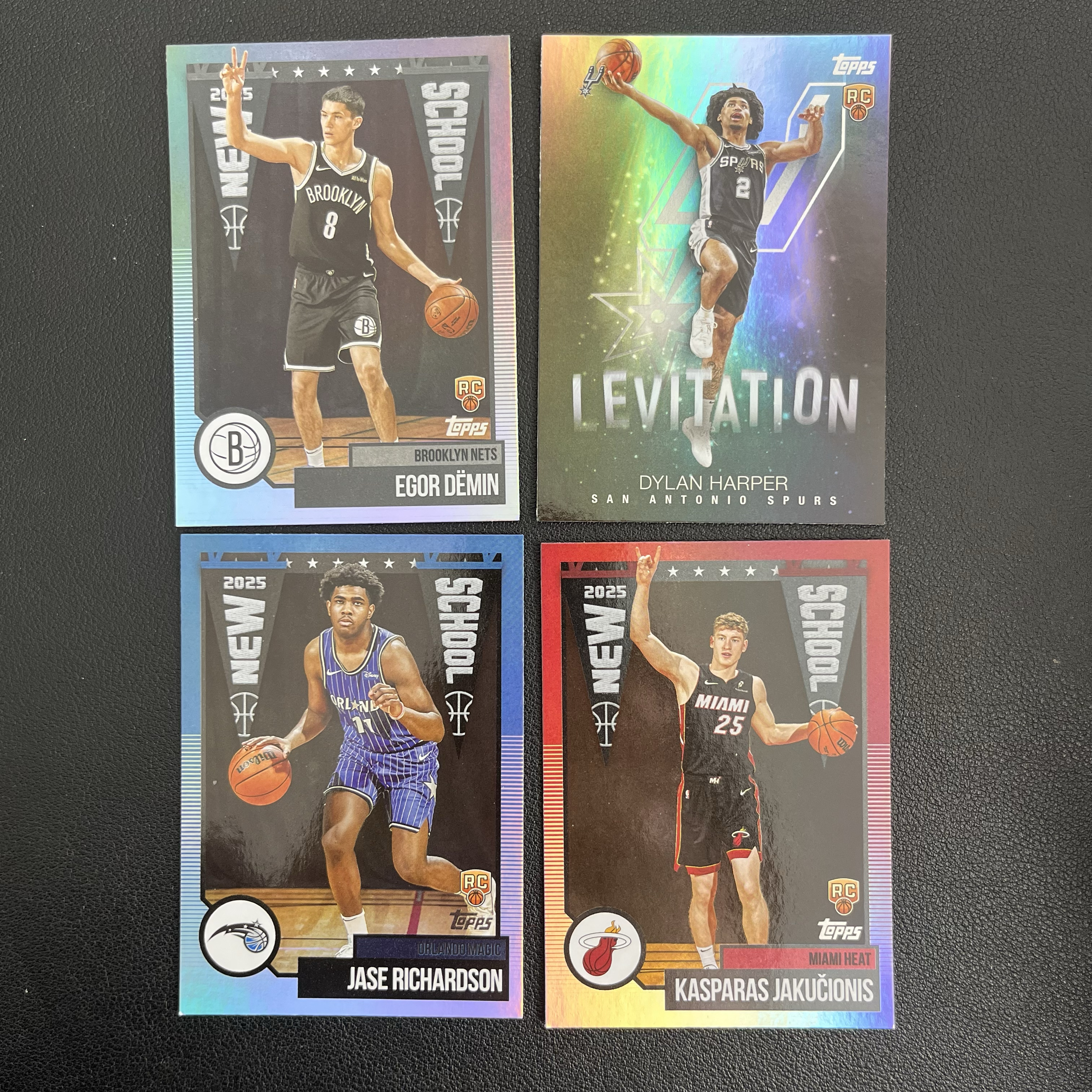 2025年 Topps系列 哈珀 叶戈尔 卡斯帕拉斯 杰斯理查德森 新秀RC 特卡 银折 折射 四张打包 收藏必备 不保卡品(伟)