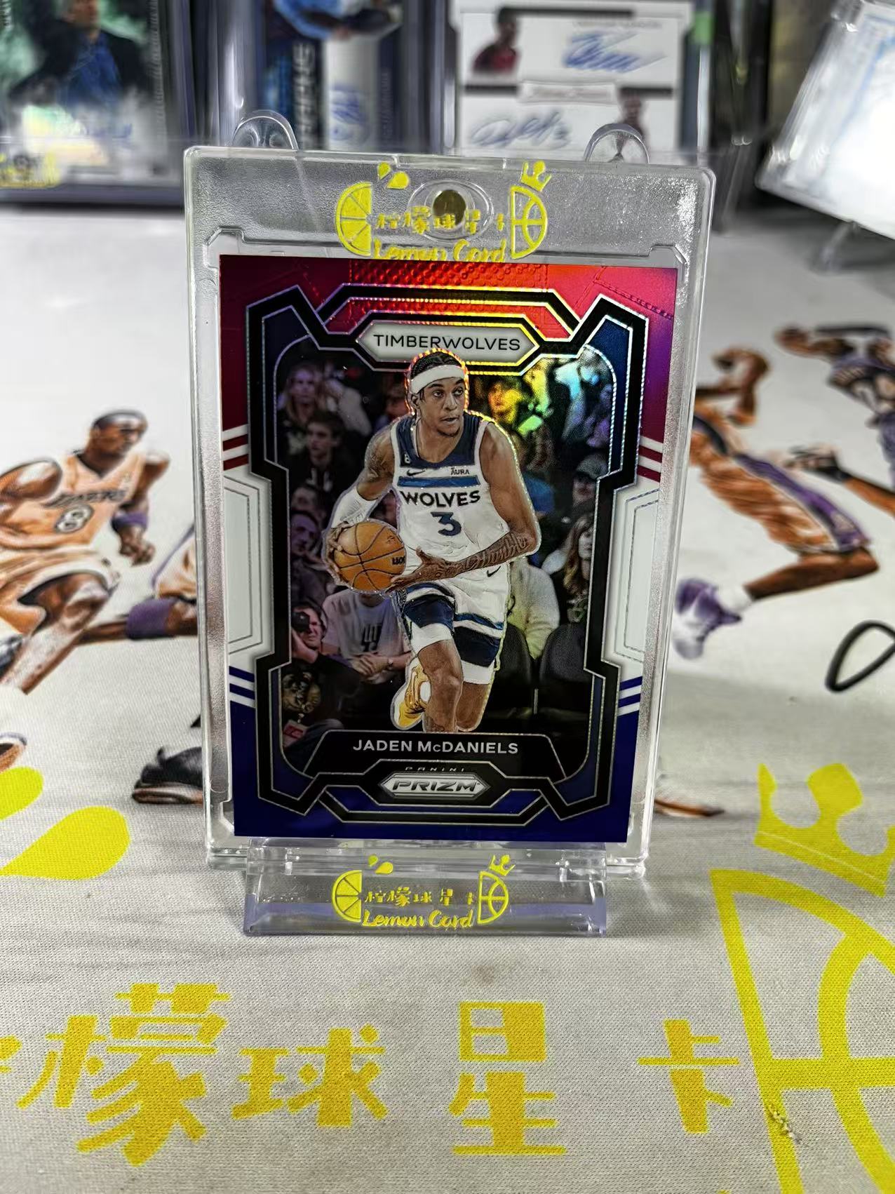 2023-24 Panini Prizm Jaden McDaniels 【柠檬球星卡拍卖】森林狼 杰登 麦克丹尼尔斯 三色折 折射 pz 微瑕如图 #不语