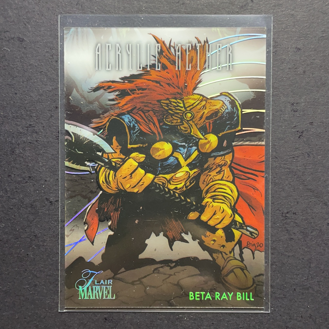 2024 Fleer Marvel (MCU) Flair天赋 马面雷神 透明胶片特卡 盒配插放 序号AA3 2024 漫威漫画Fleer Flair Marvel天赋绝版系列