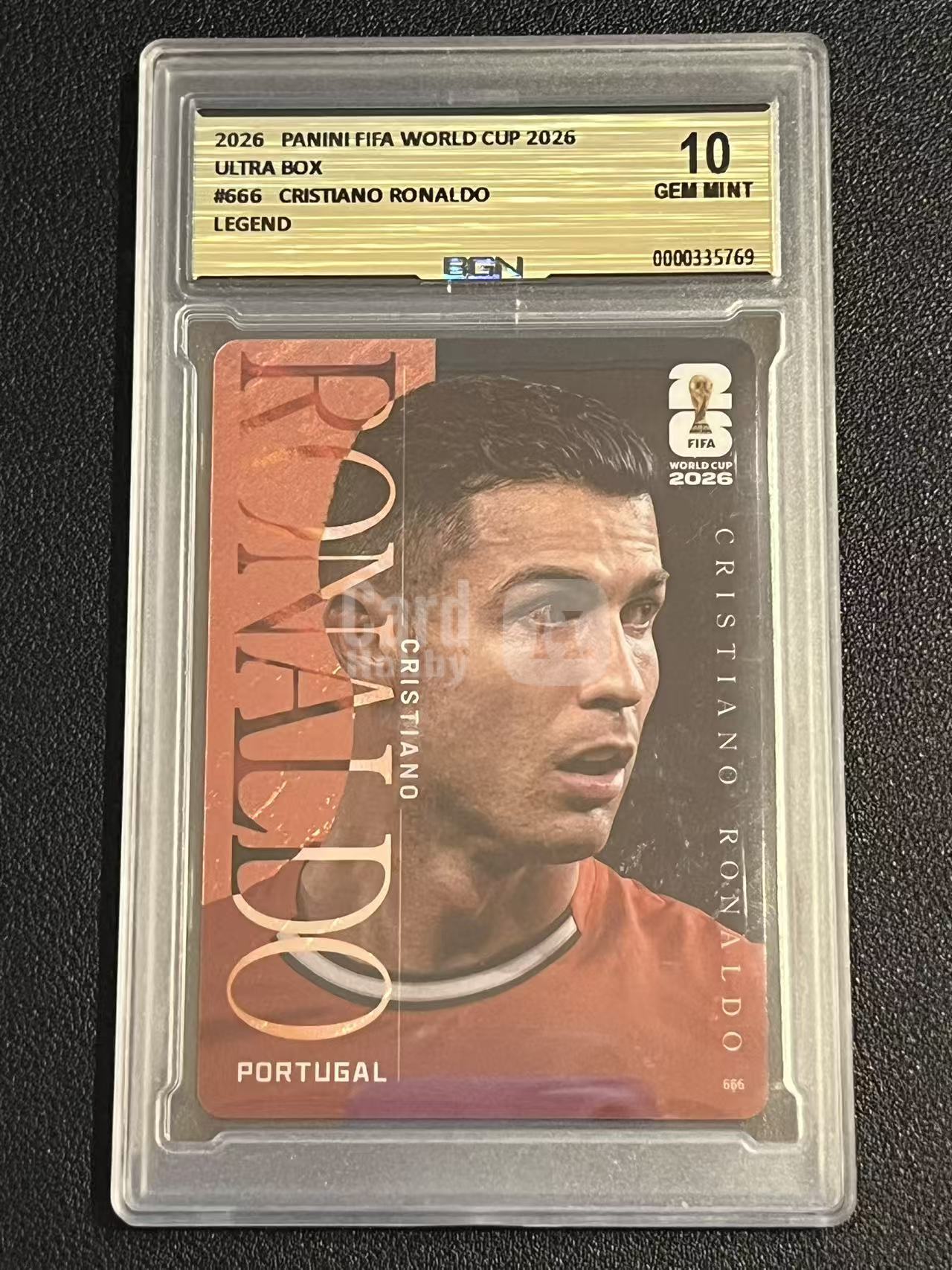 2026 Panini Kayou FIFA World Cup Cristiano Ronaldo BGN金10 C罗 罗纳尔多 大比例 皇马 曼联 葡萄牙 世界杯 SSP 收藏必备