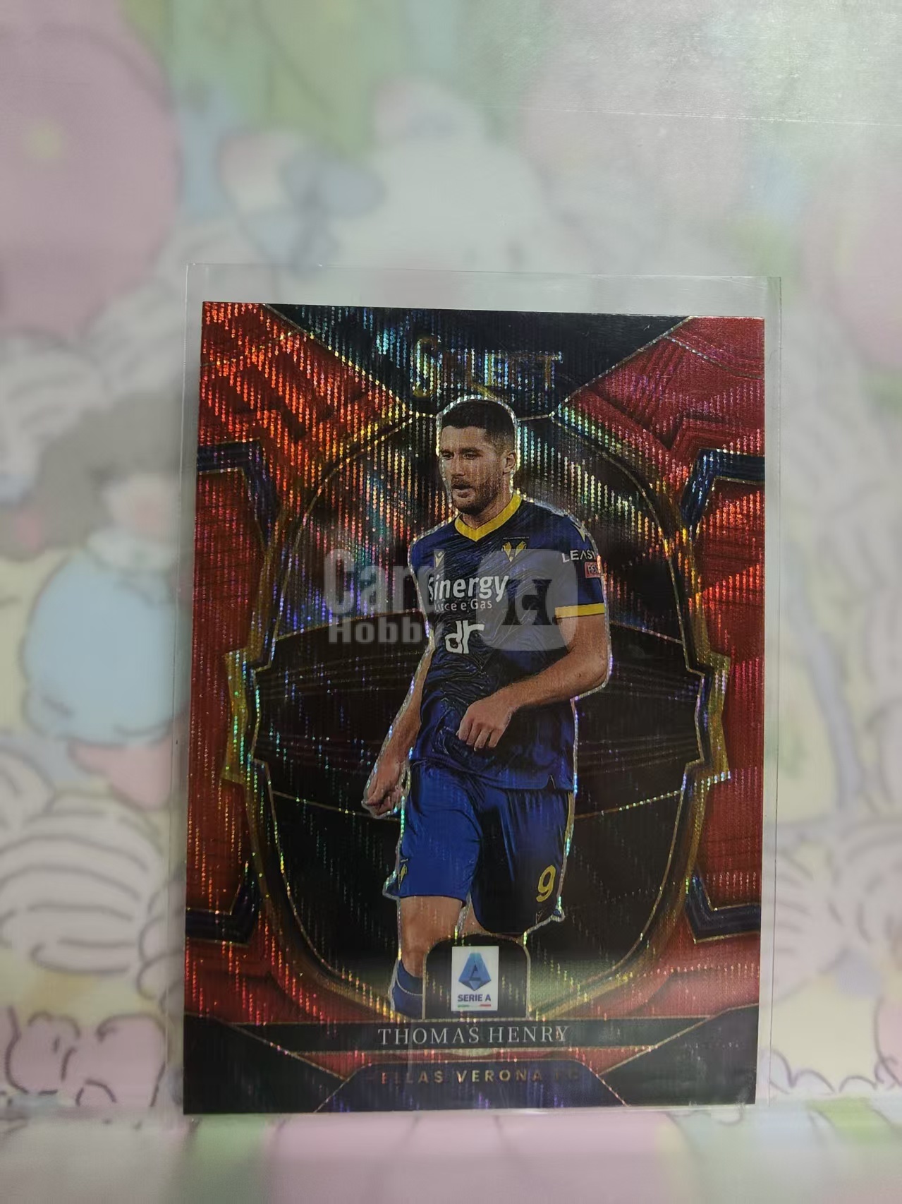 2022-23 Panini Select Thomas Henry 意甲 维罗纳 亨利  红波纹折 卡品如图 N28F