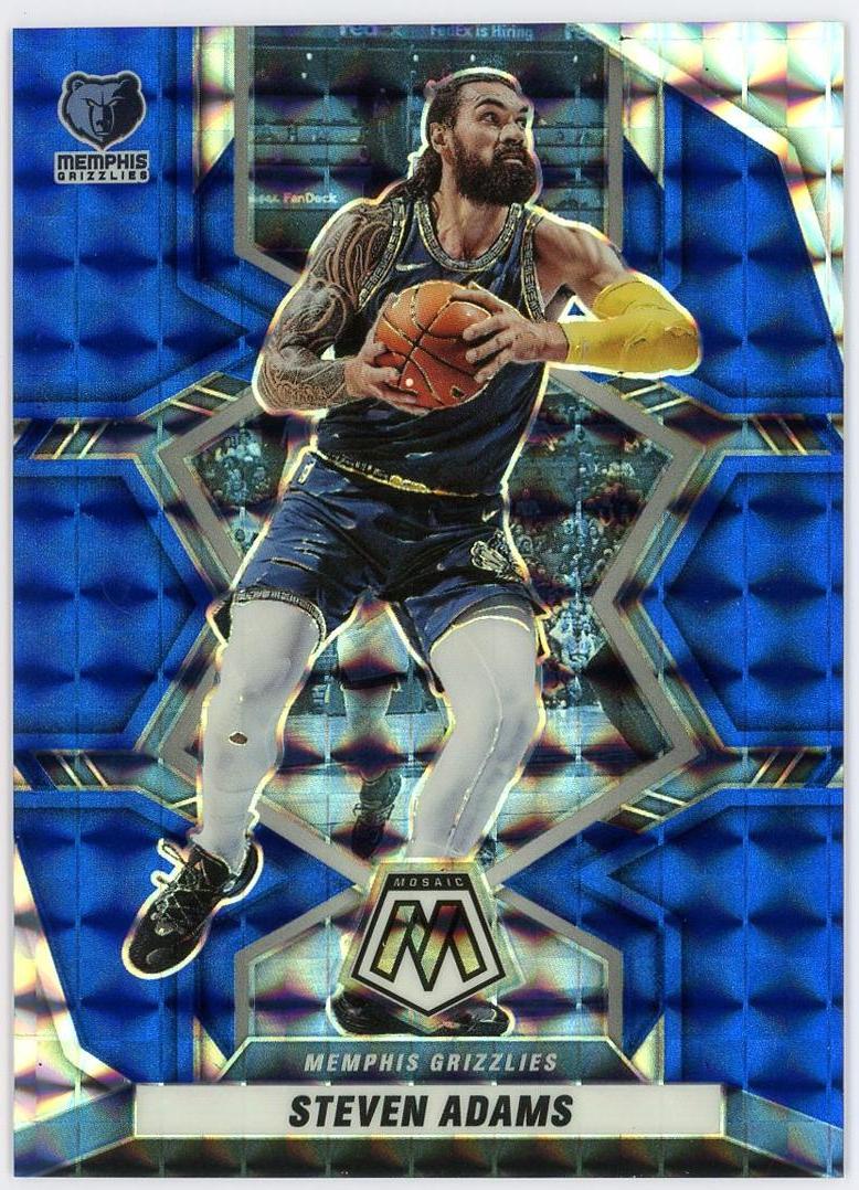 2021-22 Panini Mosaic Steven Adams 史蒂文亚当斯 马赛克 99编 蓝折 折射 灰熊 海王 卡品如图 0MJ9