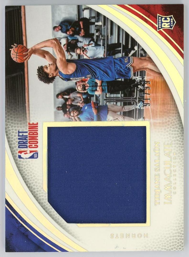 2024-25 Panini Immaculate Tidjane Salaun RC 提贾尼萨隆 新秀 爱咪咪 99编 球衣 物料 联合实训 黄蜂 卡品如图 0KM4/11.27