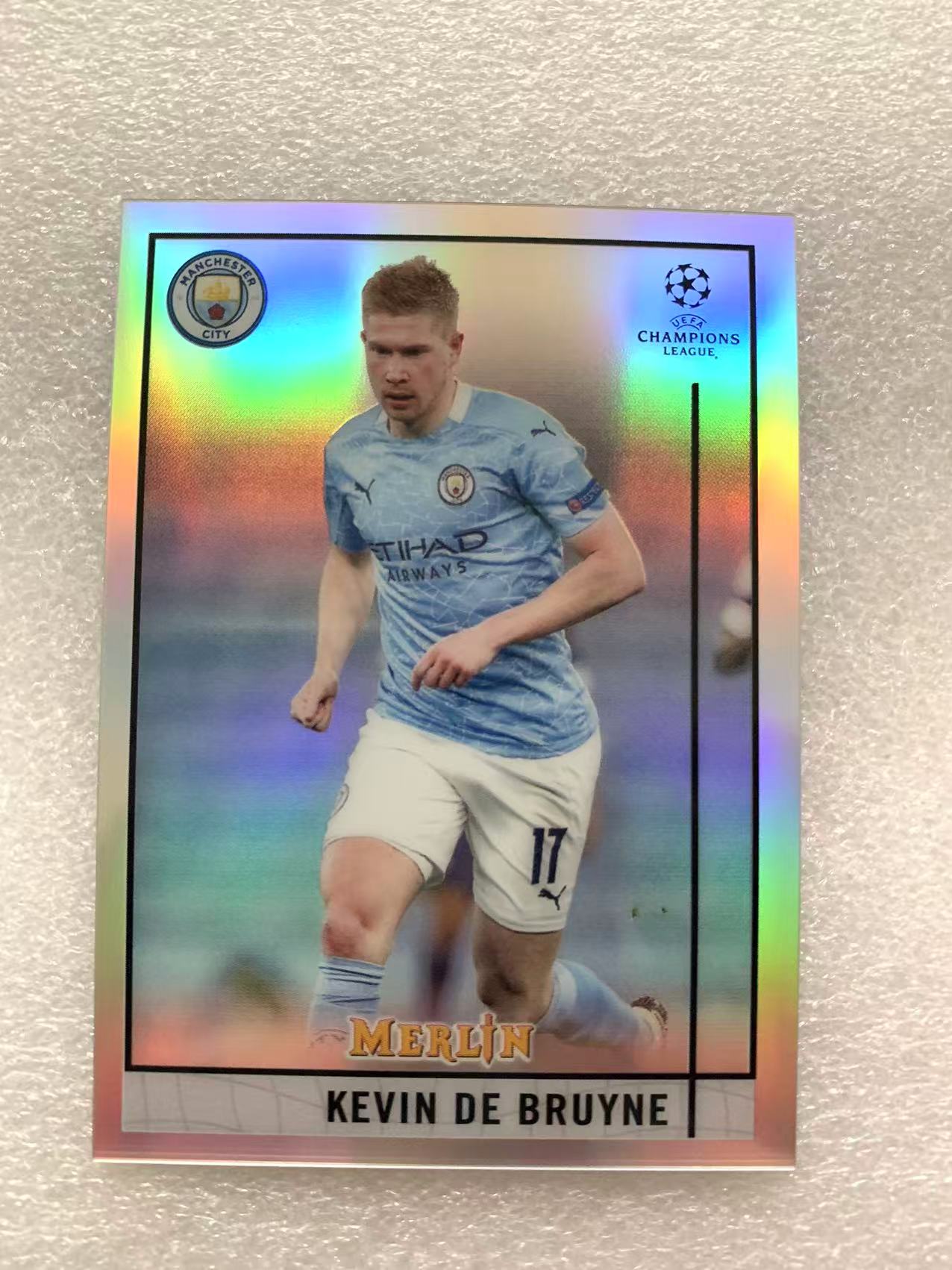2020-21 Topps 元年欧冠梅林 Merlin Kevin De Bruyne 德布劳内 曼城 比利时 那不勒斯 银折 折射
